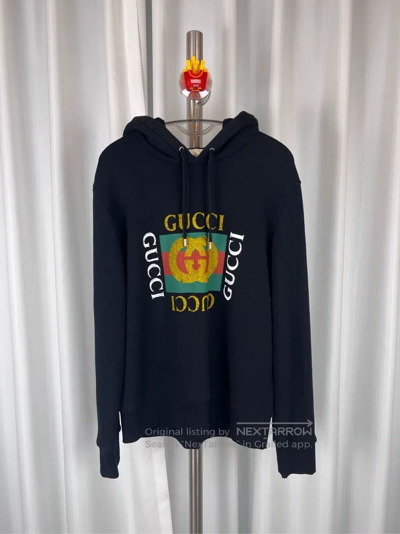 Gucci Gucci Black retro old destruction block colour block Logo Size US S / EU 44-46 / 1 - 2 Thumbnail