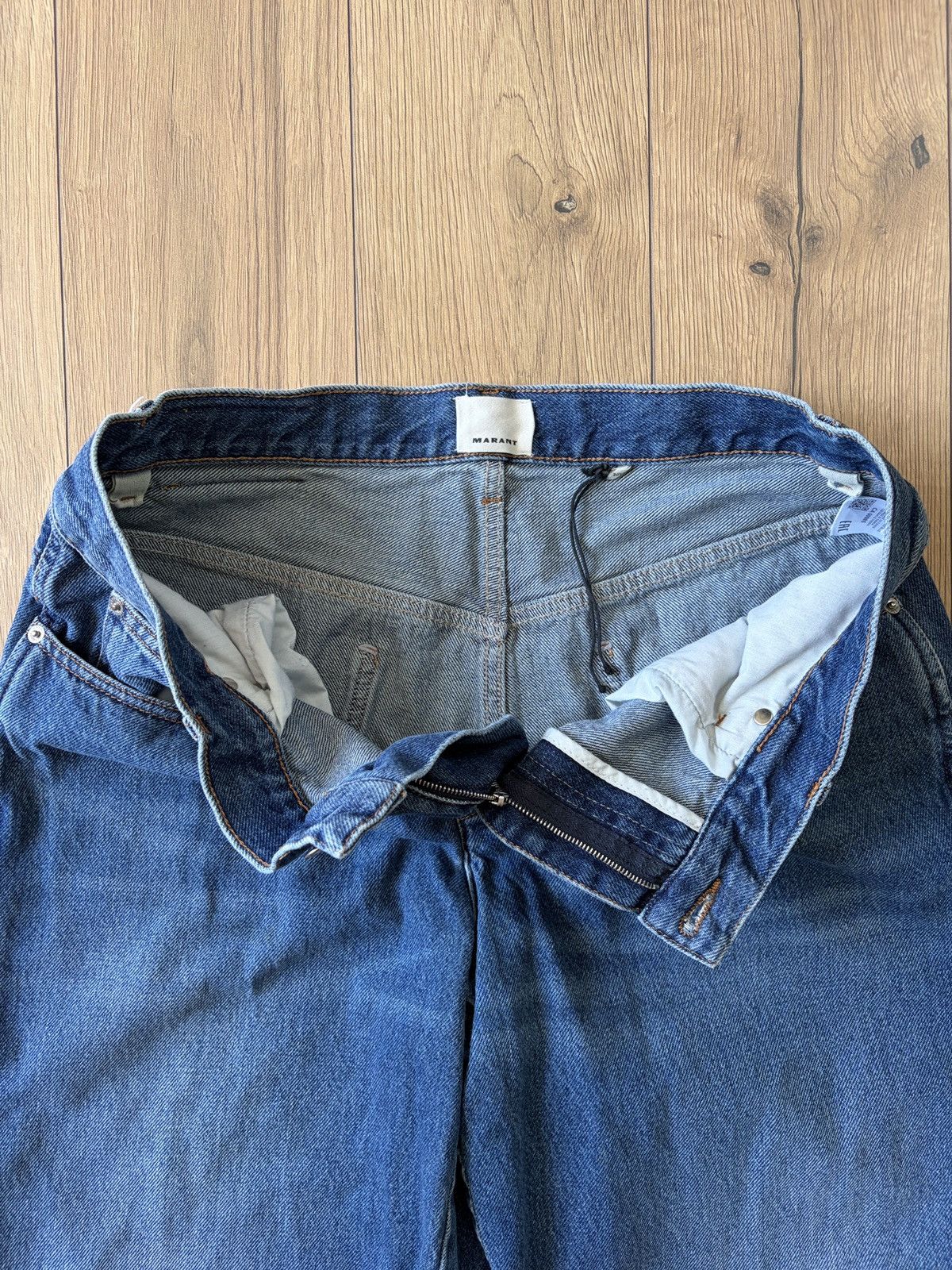 Isabel Marant MARANT Jorge Denim Wide Loose Fit Pants Size US 33 - 8 Thumbnail