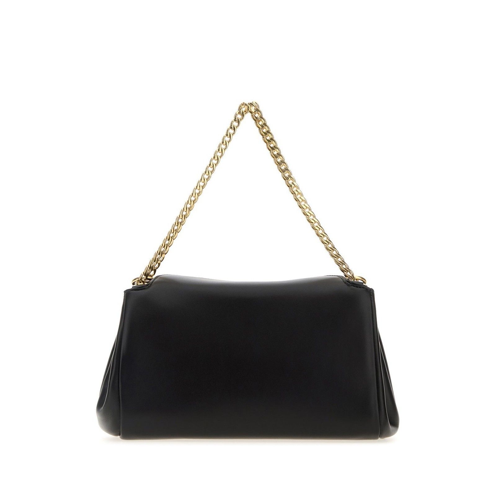 Prada PRADA Gold Chain Black Shiny Leather Shoulder Bag New & Auth Size ONE SIZE - 3 Thumbnail