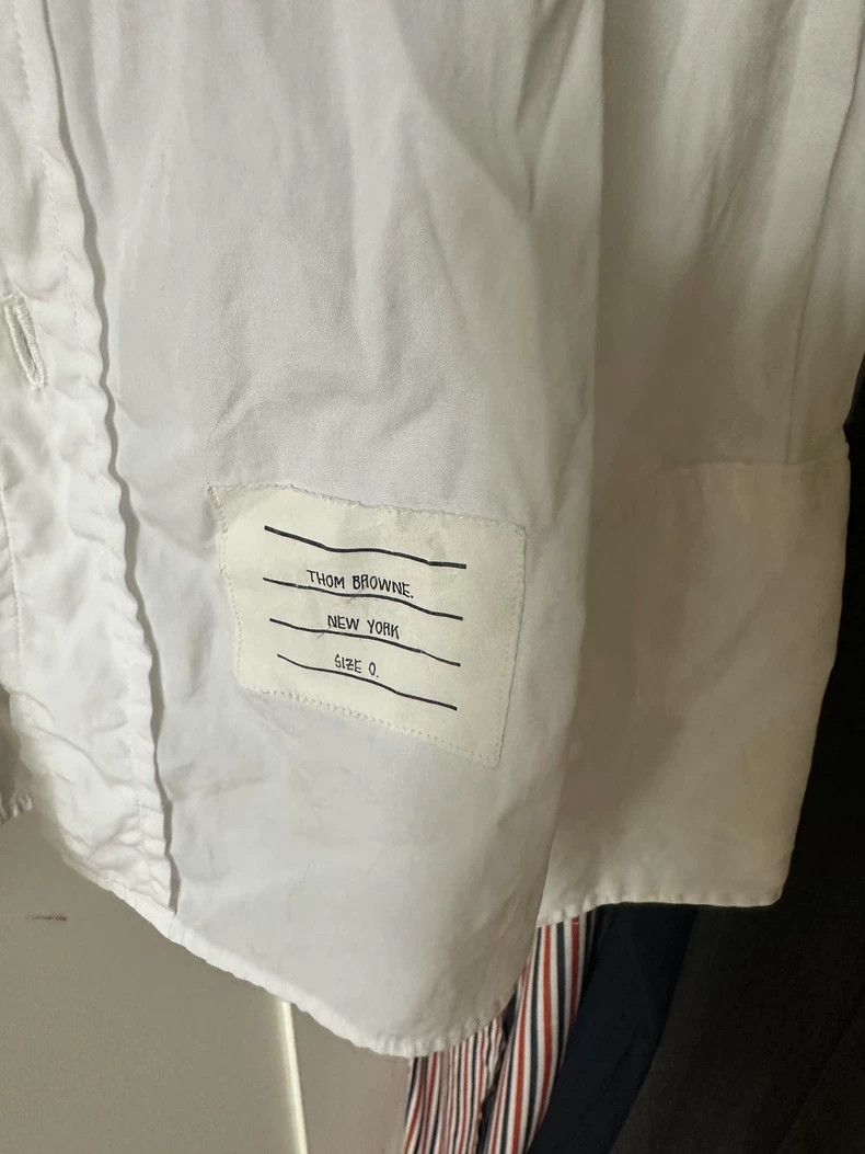 Thom Browne Thom Browne size0 Thin long-sleeved white shirt Size US XS / EU 42 / 0 - 4 Thumbnail