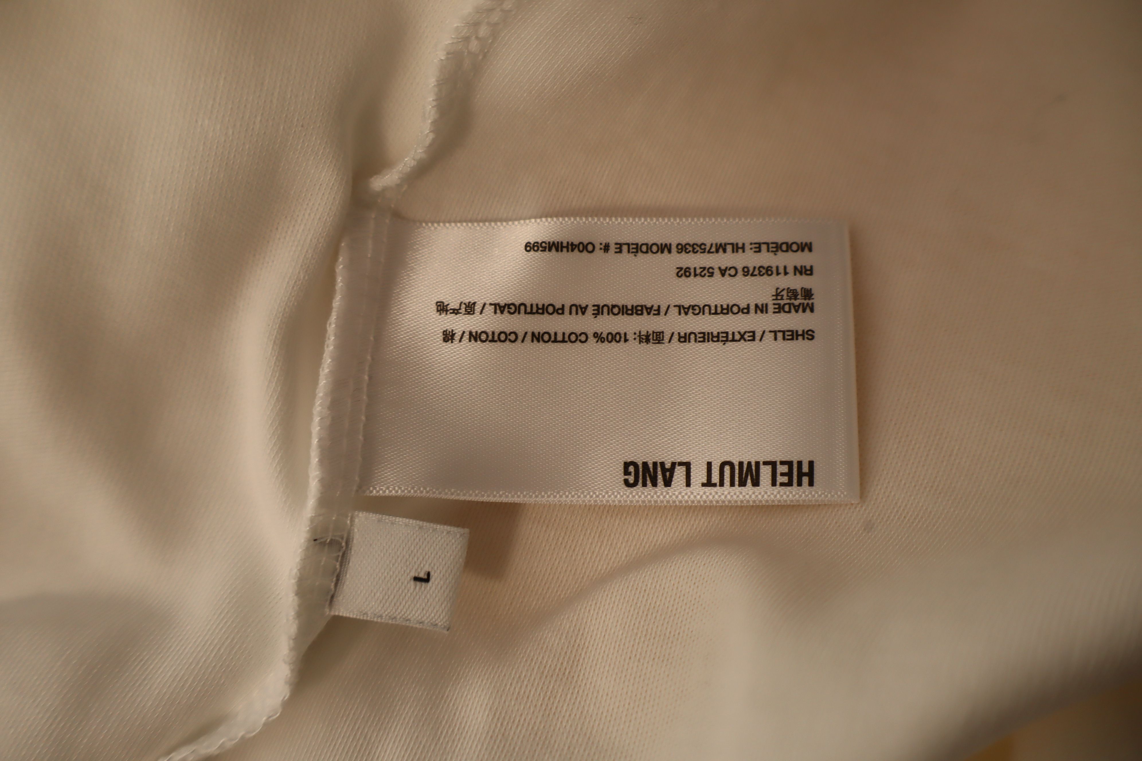 Helmut Lang Embroidered logo t-shirt Size US L / EU 52-54 / 3 - 10 Thumbnail