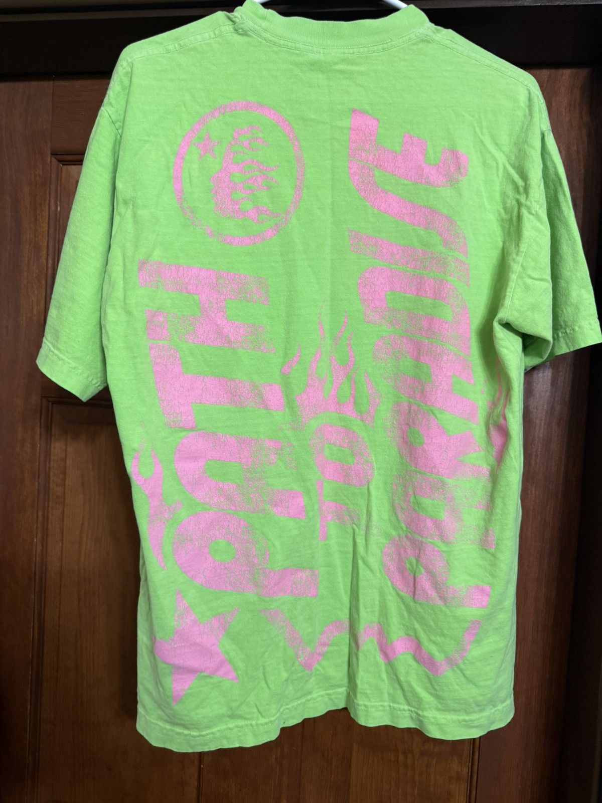 HELLSTAR Hellstar Jesus Neon T shirt Size Medium Size US M / EU 48-50 / 2 - 7 Thumbnail