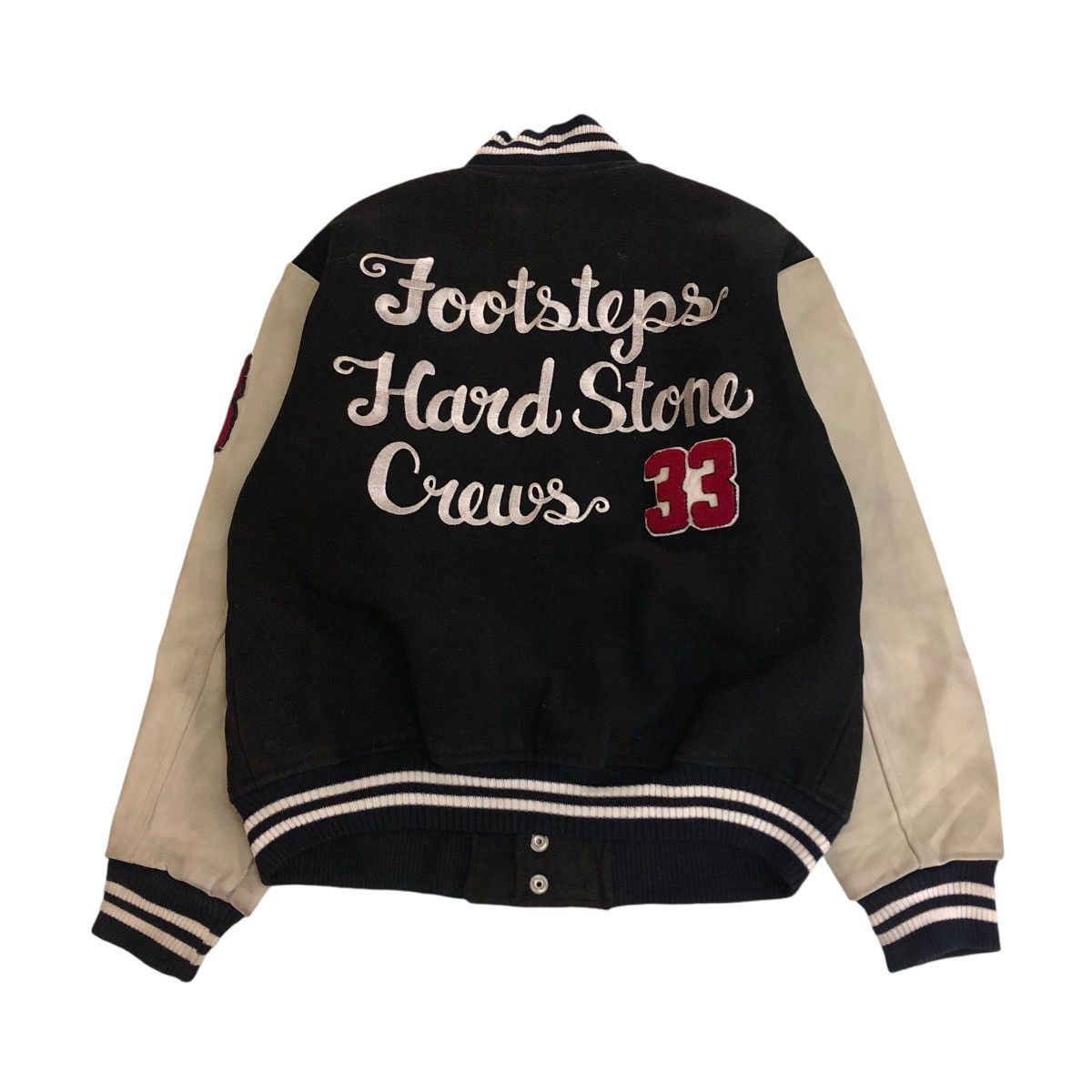 Vintage 🔥VINTAGE VARSITY JACKET LEATHER GUMUINTL UNION MADE Size US M / EU 48-50 / 2 - 2 Thumbnail