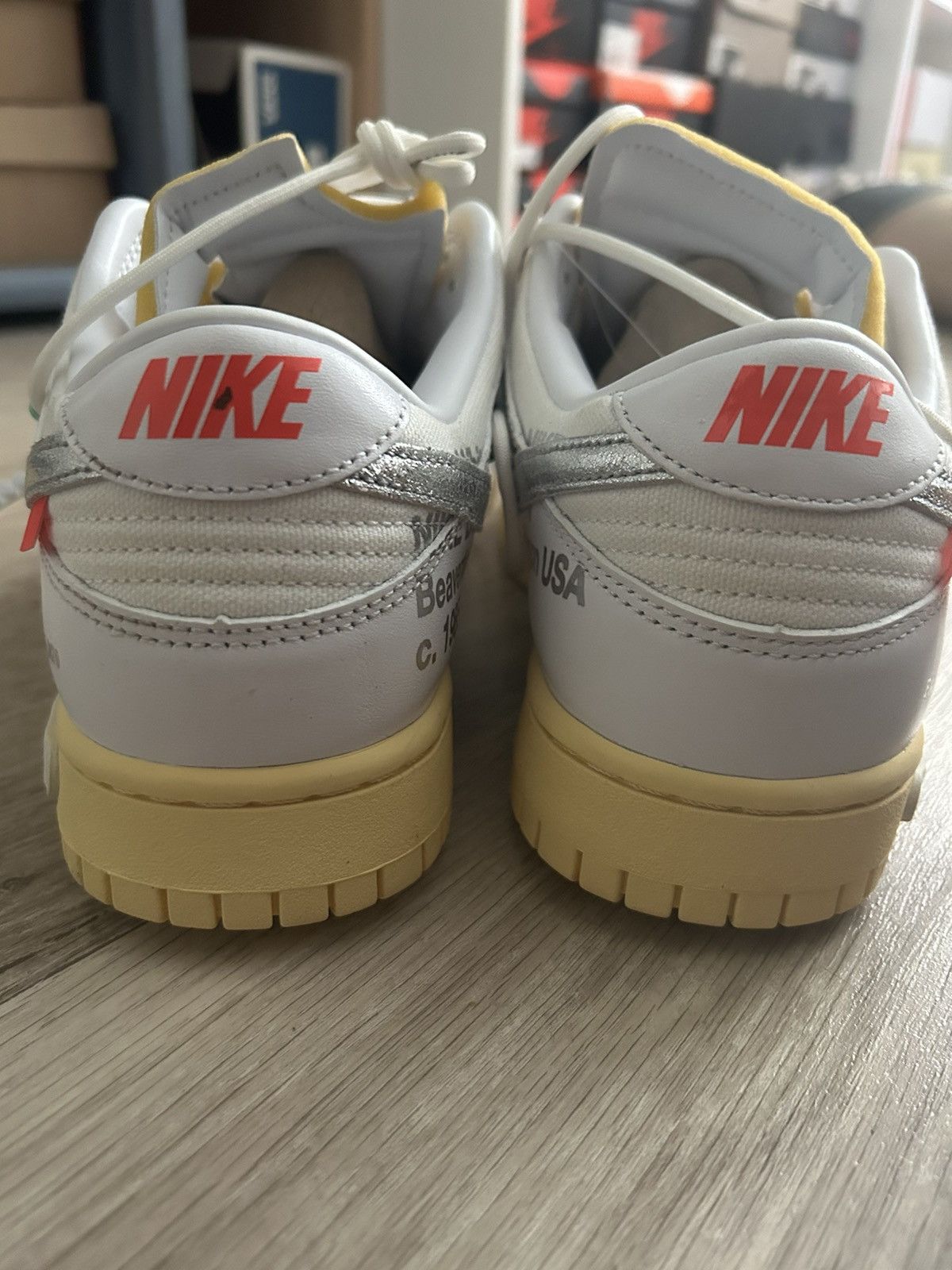 Nike × Off-White Nike Dunk x Off-White Lot 01/50 Size US 9 / EU 42 - 4 Thumbnail