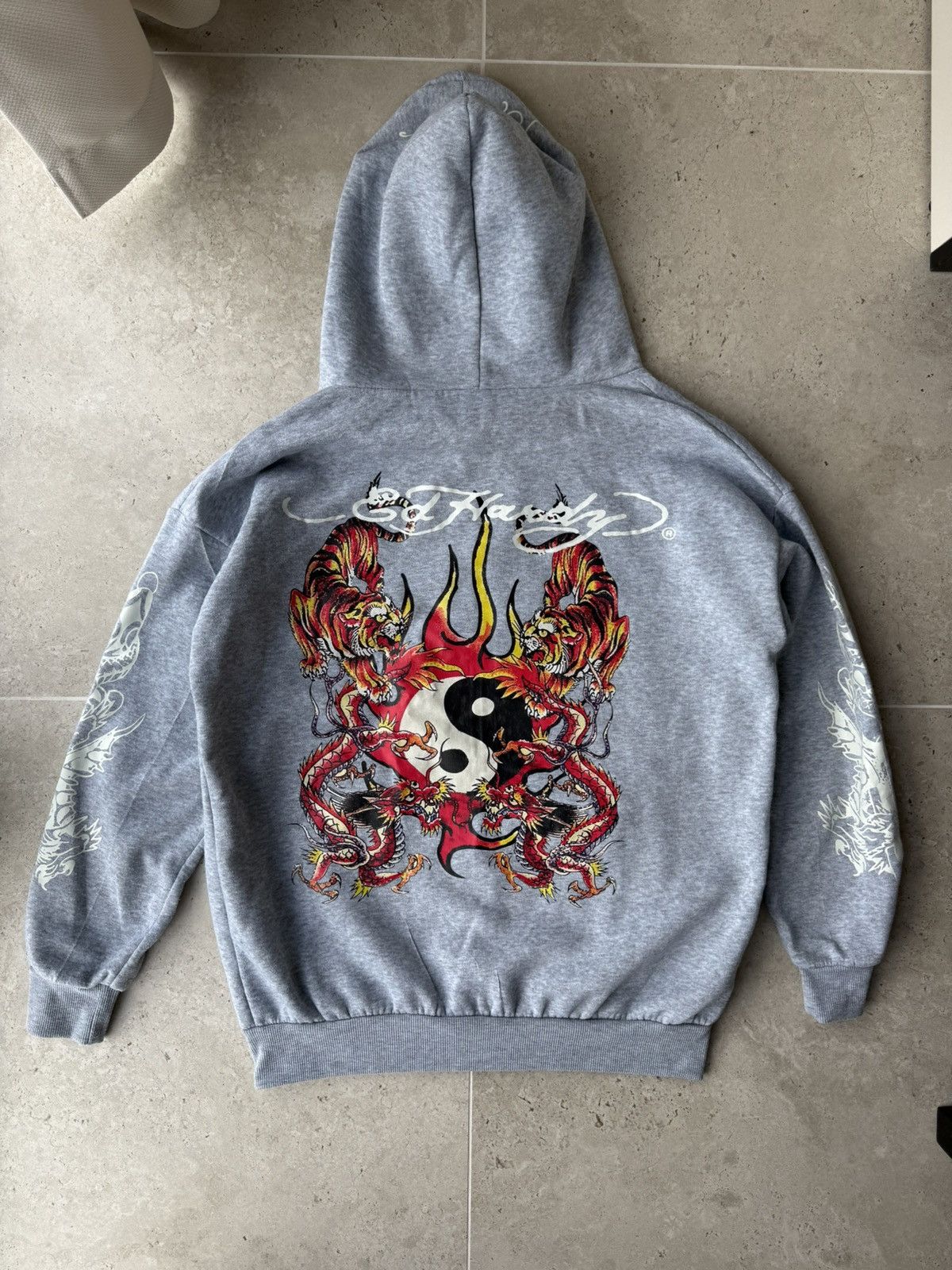 Ed Hardy Rare Vintage Ed Hardy Hoodie by Christian Audigier Size US M / EU 48-50 / 2 - 2 Thumbnail