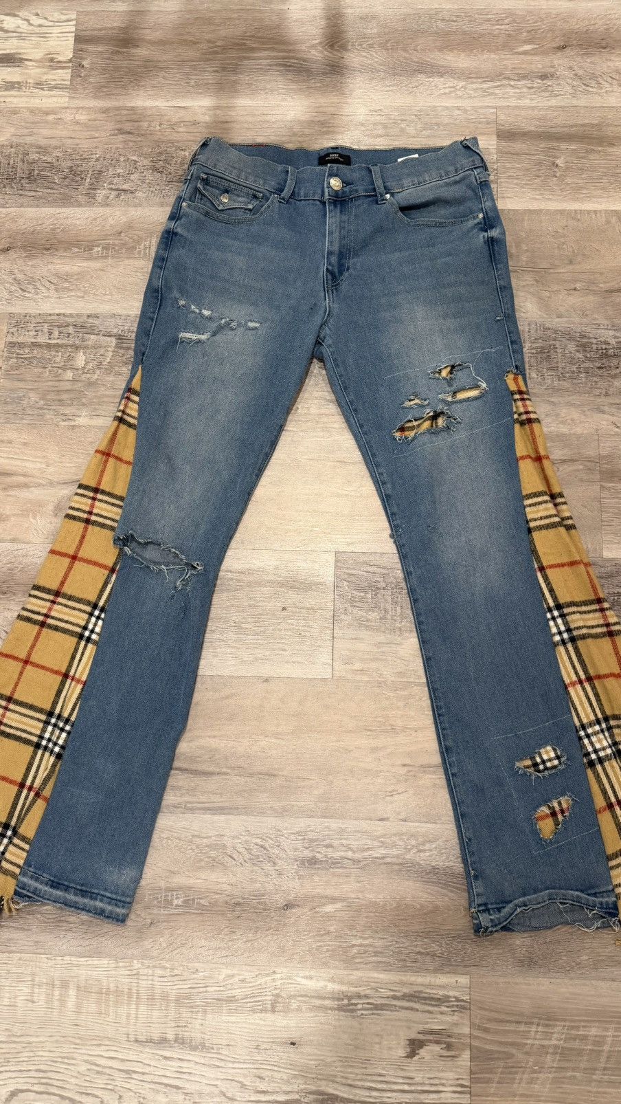 True Religion Custom Burberry Scarf Straight True Religion Jeans Size US 34 / EU 50 - 2 Thumbnail
