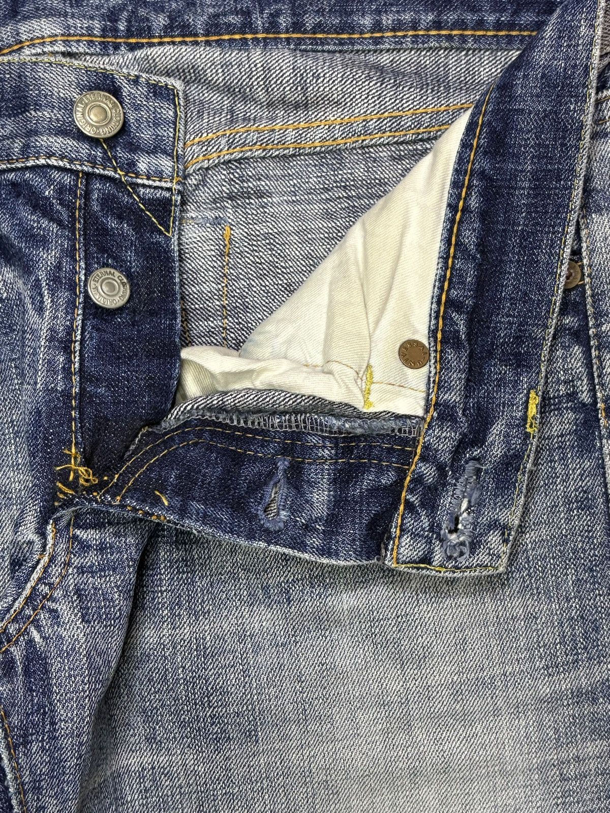 Eternal × Japanese Brand Vintage Japanese Eternal Mud Wash Distressed Jeans Size US 29 - 3 Thumbnail