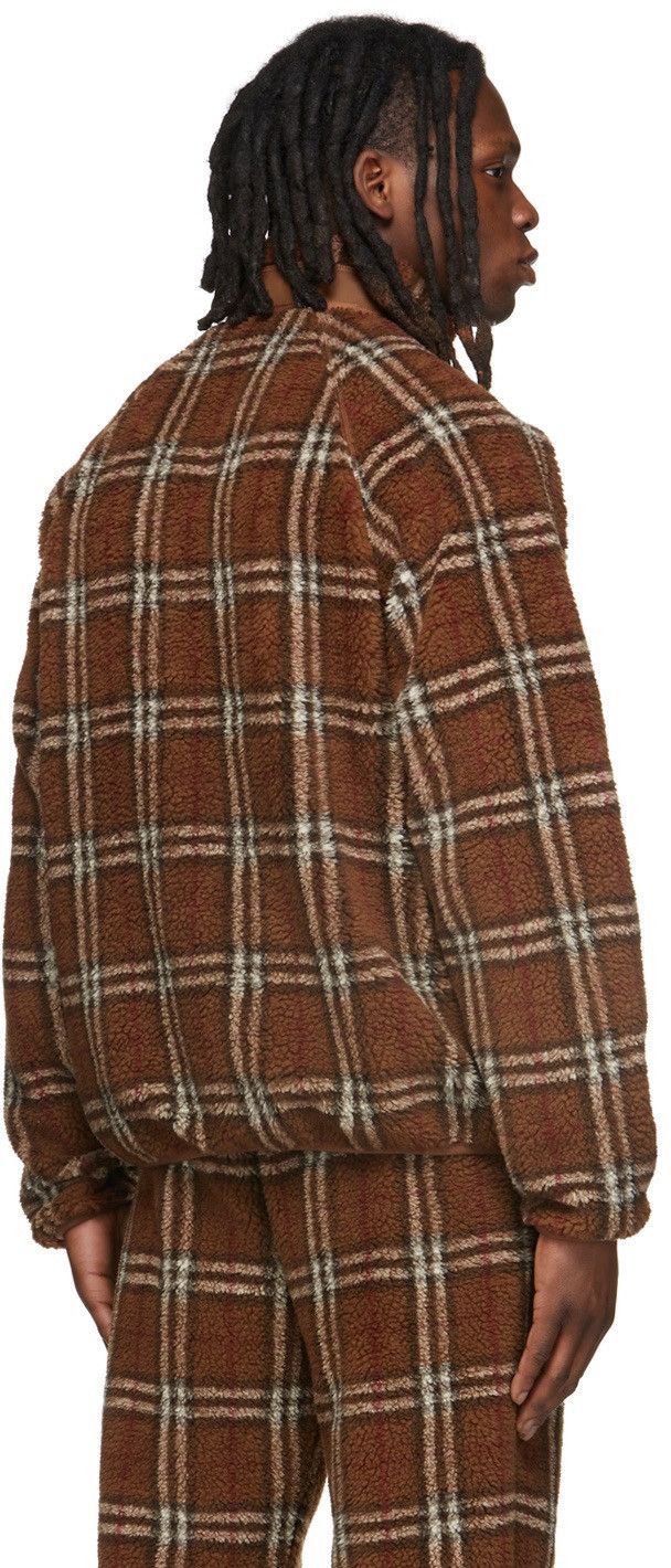 Burberry Burberry Brown Vintage Check Fleece Funnel Neck Jacket Size US XL / EU 56 / 4 - 13 Thumbnail