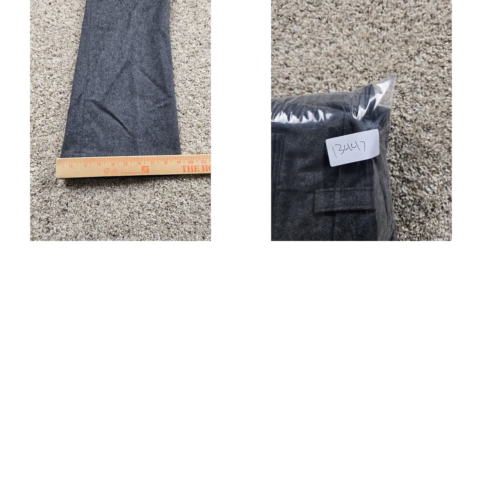 Gap VINTAGE Gap Chino Pants Womens 4 Gray Wool Blend Cargo Lined Flare Leg 30in Inseam 29in Waist Size 27" / US 4 / IT 40 - 8 Thumbnail
