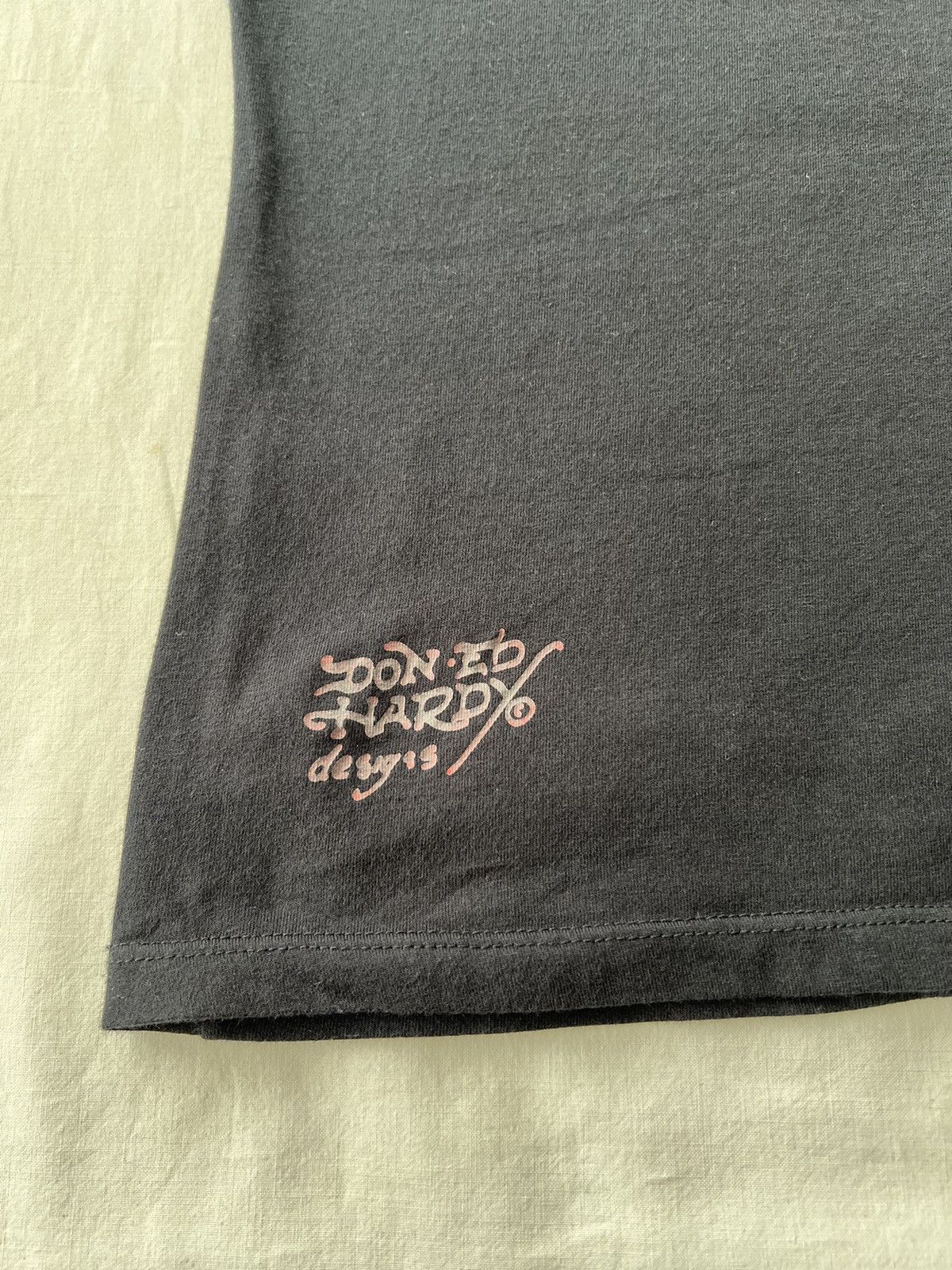 Ed Hardy Ed Hardy Christian Audigier Tattoo Rose Black T-shirt Size S / US 4 / IT 40 - 13 Thumbnail
