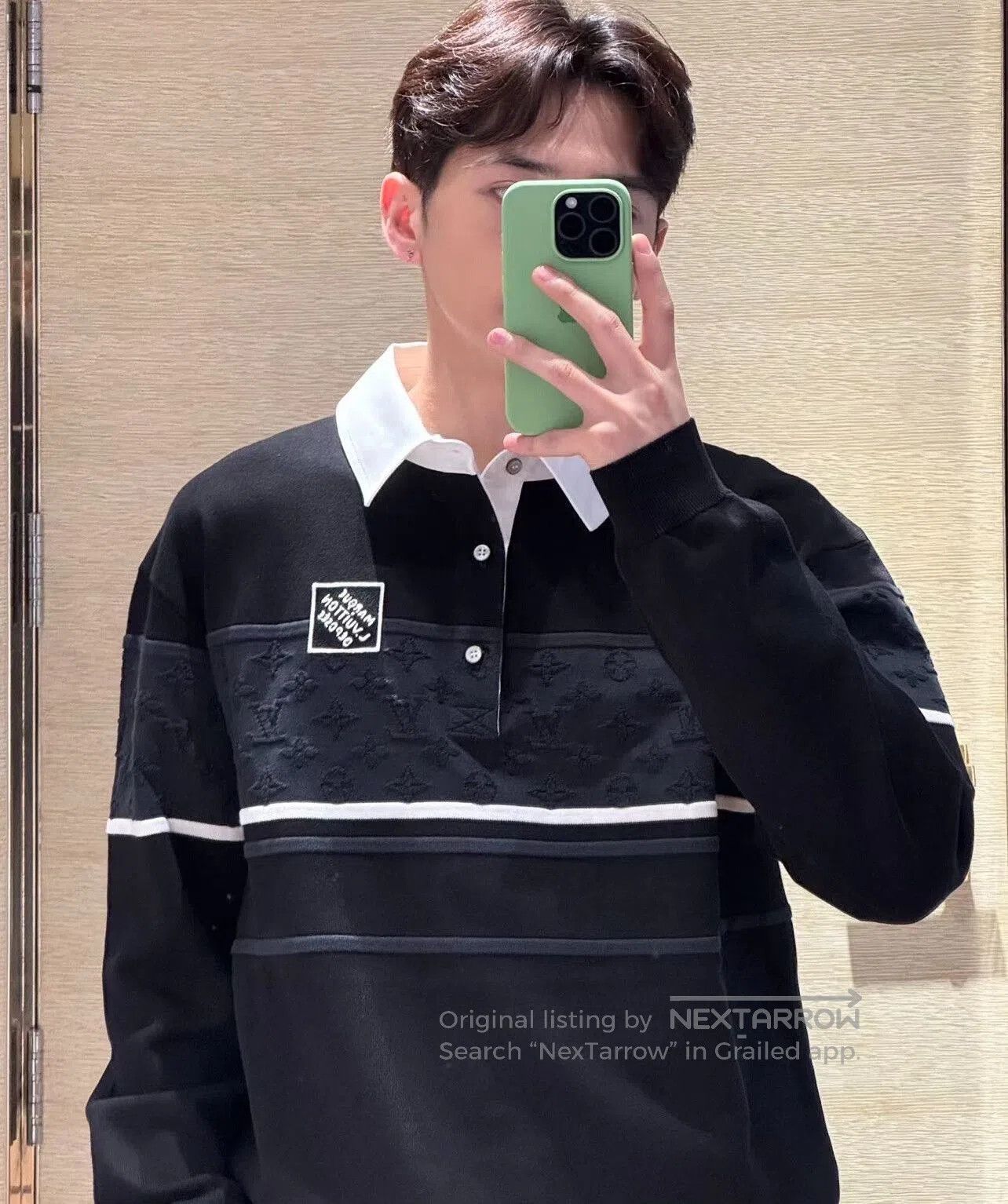 Louis Vuitton Louis Vuitton Logo Knit Long-Sleeve Polo. Size US M / EU 48-50 / 2 - 3 Thumbnail