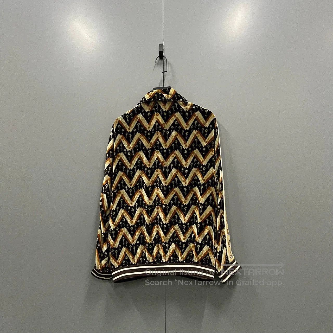 Gucci gucci velvet striped bomber jacket size M. Size US M / EU 48-50 / 2 - 2 Thumbnail