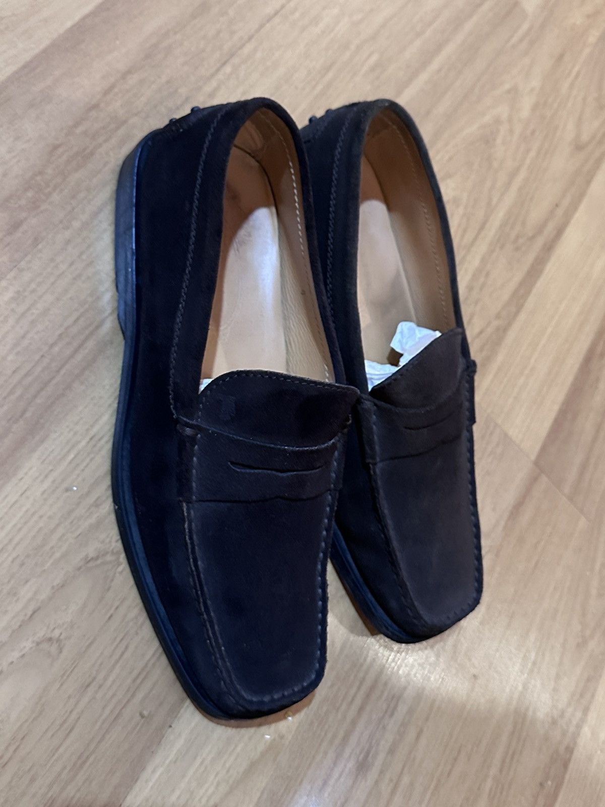 Tod's Tod's Dark Brown Suede Penny Loafers UK 8 / US 9 Size US 9 / EU 42 - 4 Thumbnail