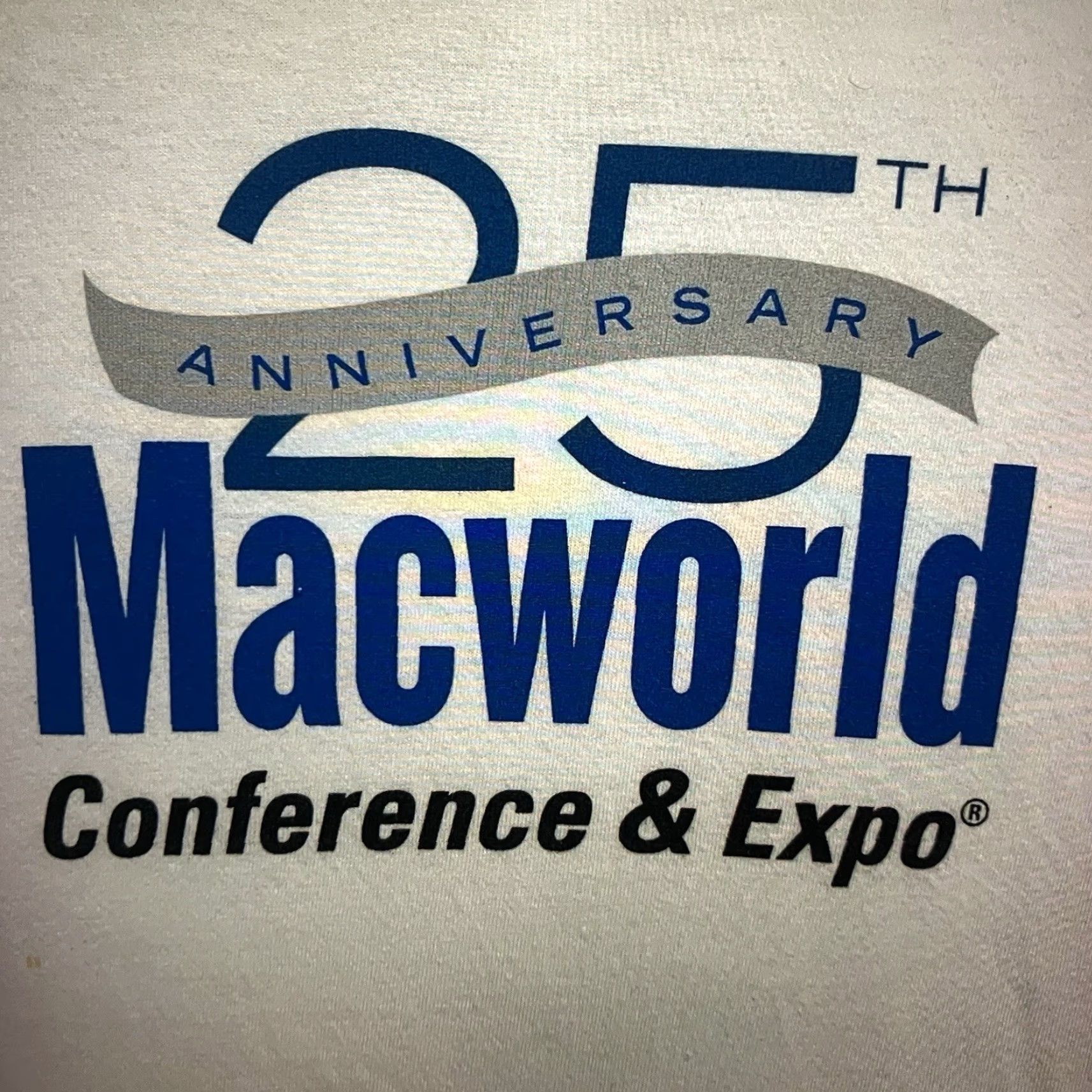 Hanes Apple Computer T-Shirt 2009 MacWorld 25th Anniversary Logo Crew Neck Short Sleeve Cotton Unisex Large White Size US L / EU 52-54 / 3 - 3 Thumbnail