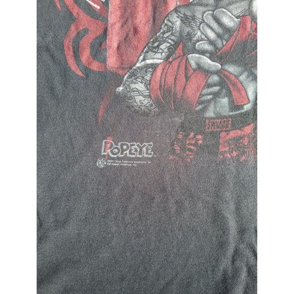 Tapout Vintage Y2k MMA Elite Popeye Armed & Loaded t-shirt Size US XXL / EU 58 / 5 - 4 Thumbnail