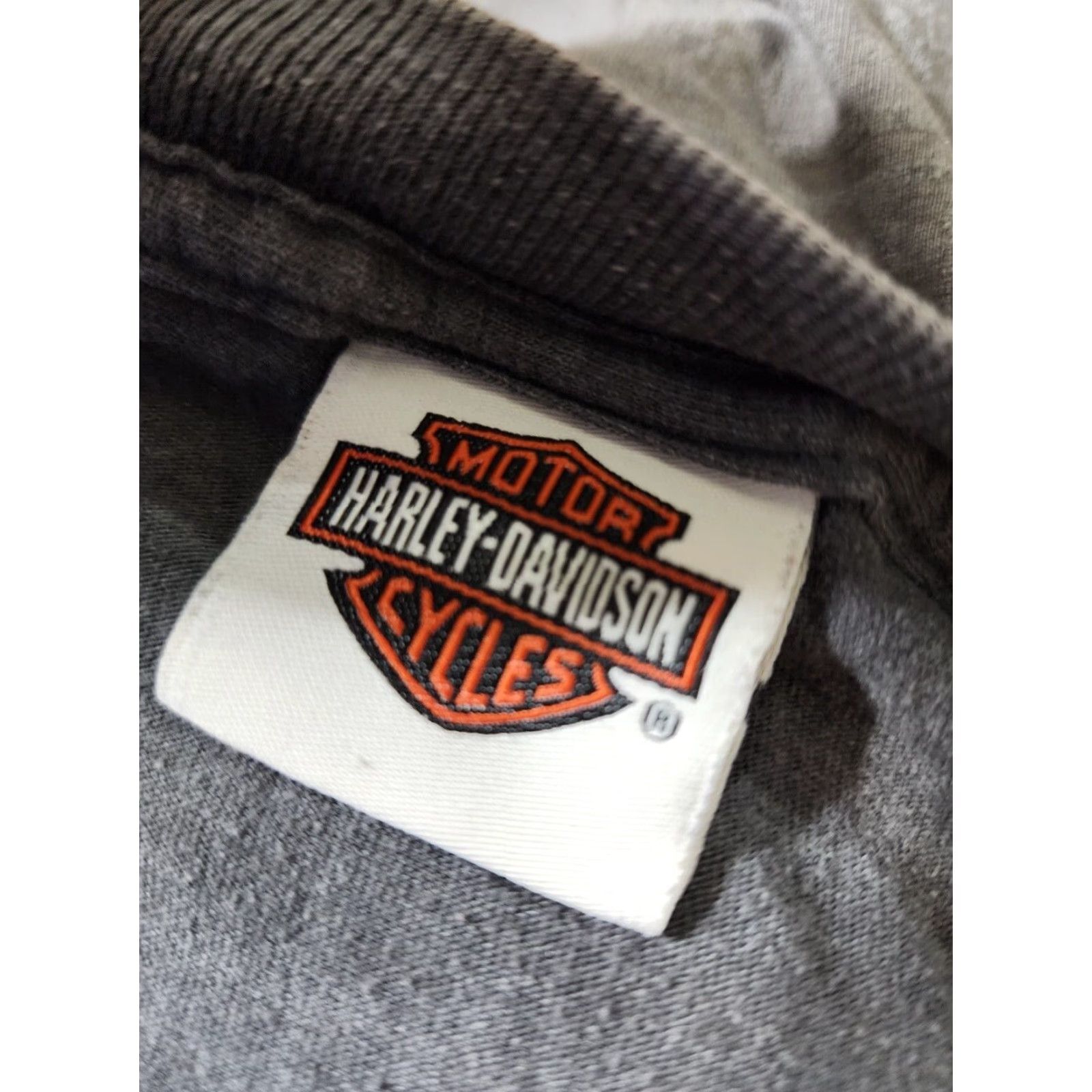 Harley Davidson Harley Davidson Georgia Biker Graphic T Shirt Gray Short Sleeve Adult Unisex Motorcycle Size US L / EU 52-54 / 3 - 6 Thumbnail