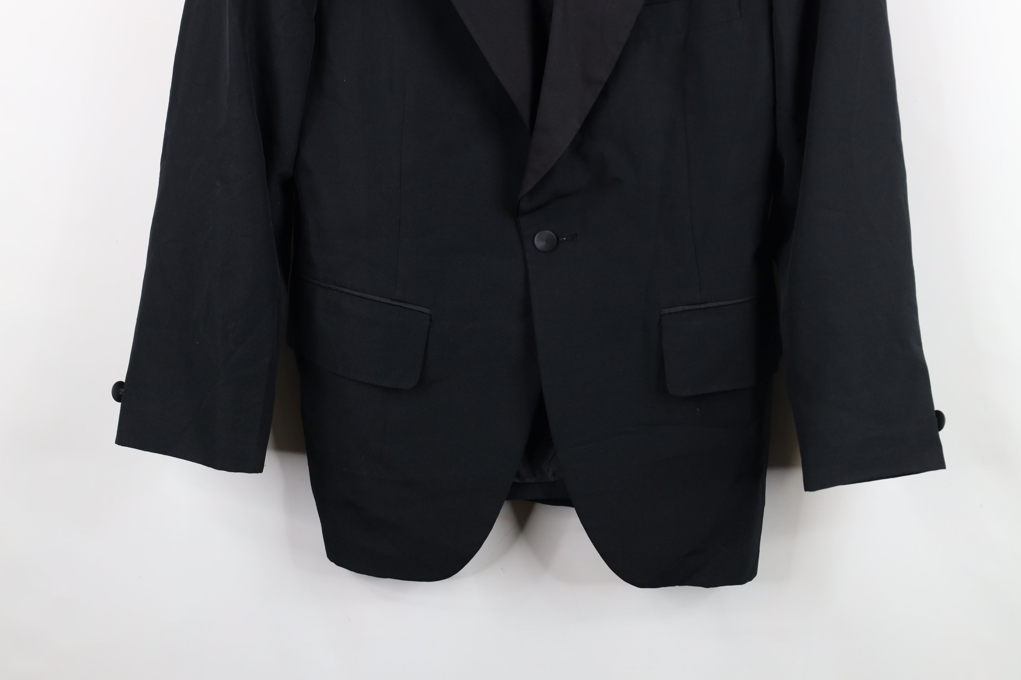 Vintage Vintage 50s Rockabilly Tuxedo Blazer Suit Jacket Black USA Size US XL / EU 56 / 4 - 3 Thumbnail