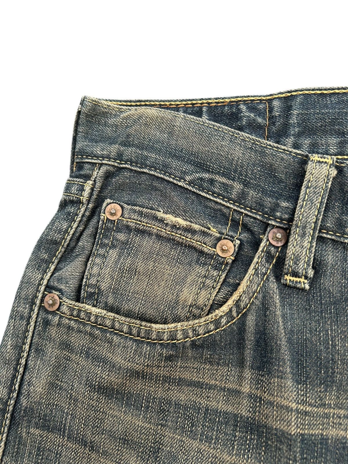 Kapital Vintage Levis Rusty Mudwash Distressed Denim Jeans Size US 31 - 6 Thumbnail