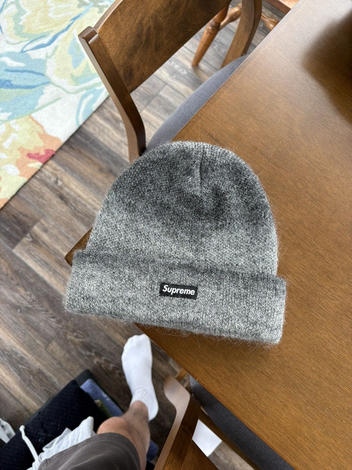 Supreme Supreme Mohair Beanie FW19 Mixed Grey Size ONE SIZE - 1 Thumbnail