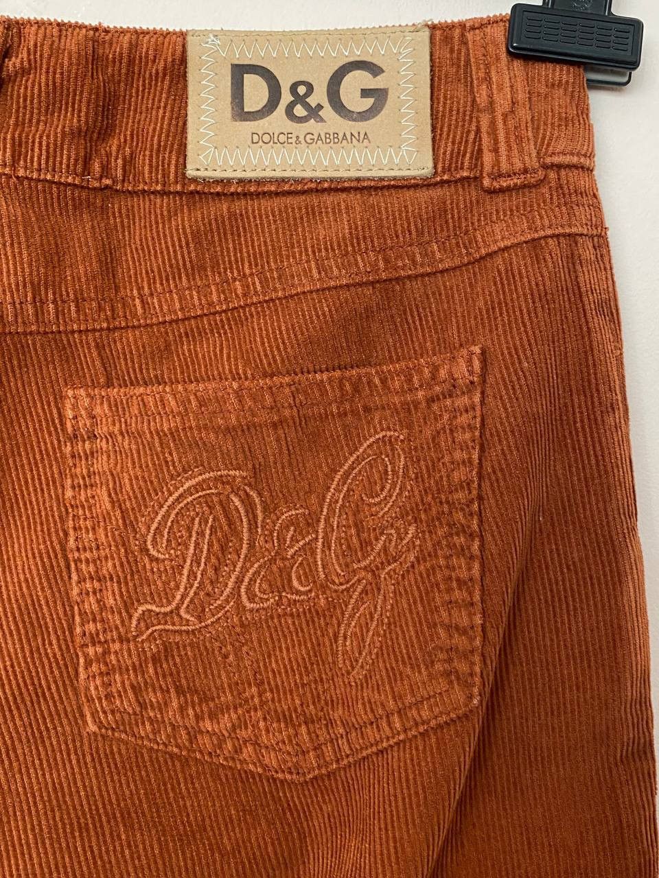 Dolce & Gabbana Dolce & Gabbana Jeans Big Logo Velvet Size 25" / US 0 / IT 36 - 3 Thumbnail