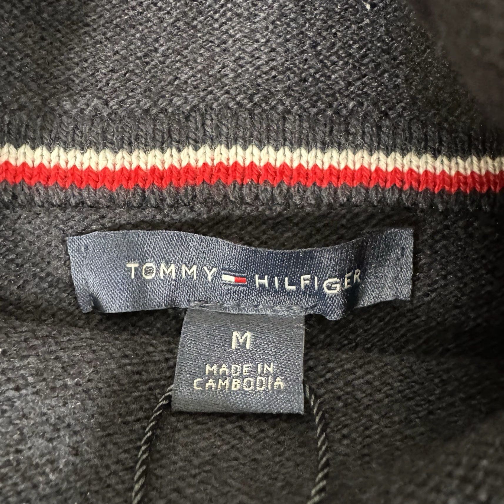 Tommy Hilfiger Tommy Hilfiger Sweater Womens M Relaxed Fit Mockneck Navy Blue Knit Pullover Preppy Academia Size M / US 6-8 / IT 42-44 - 6 Thumbnail