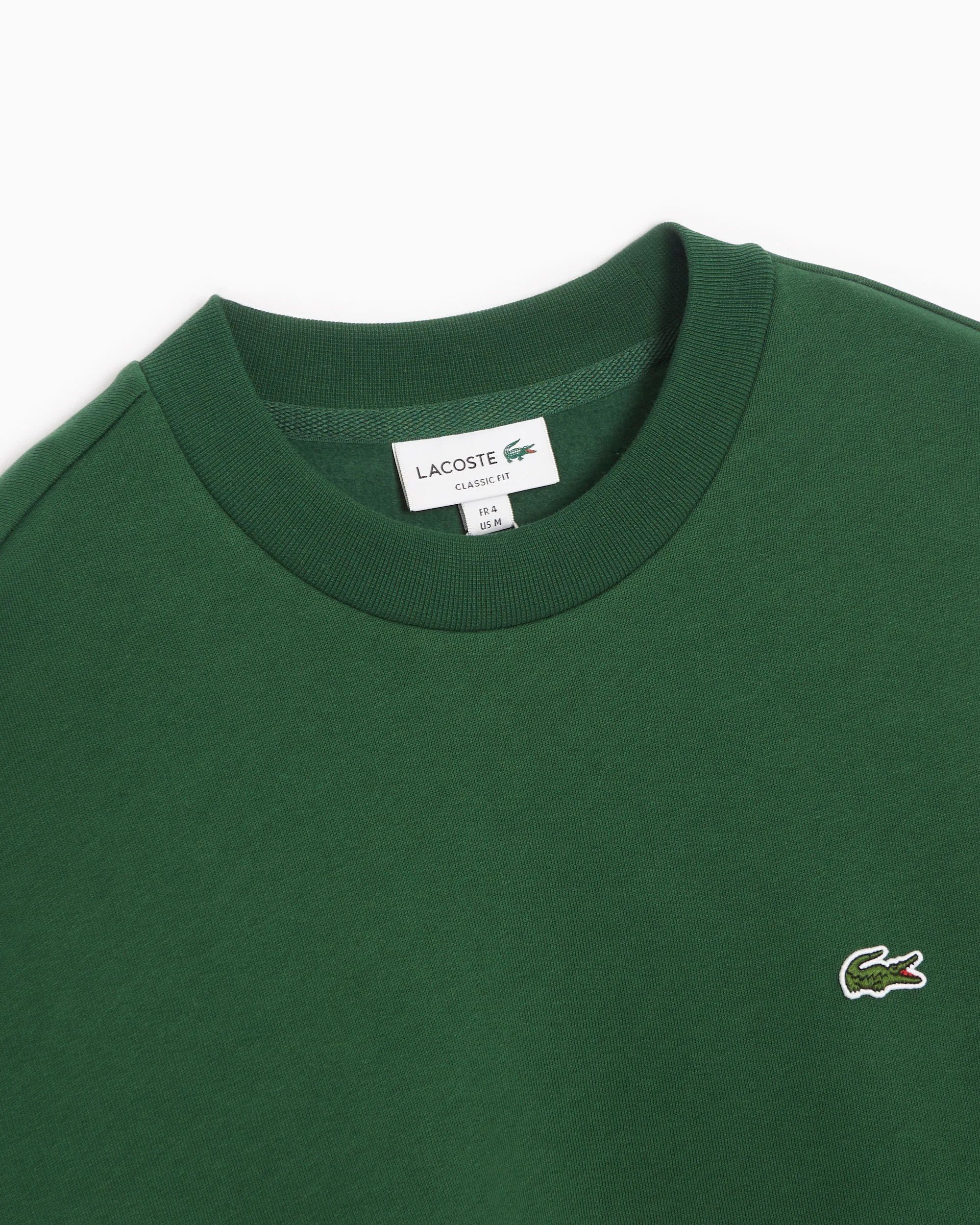 Lacoste o1s22i1n1124 Classic Fit Crewneck Sweatshirt in Green Size US L / EU 52-54 / 3 - 4 Thumbnail