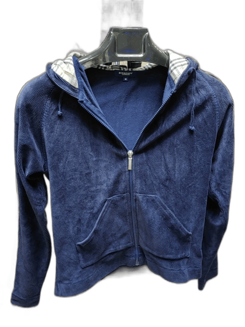 Burberry Navy Corduroy Hoodie