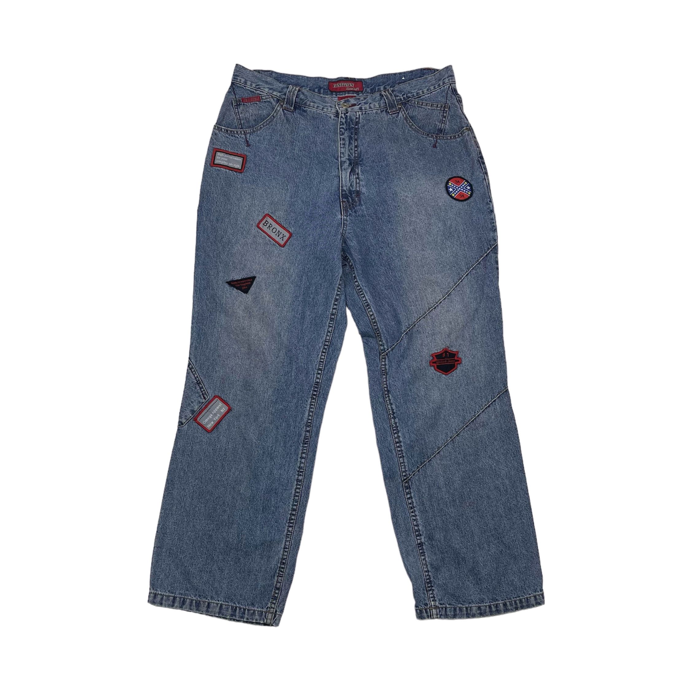 image of Ignition Jean Denim Patch Logo Design 1290/as in Blue, Men's (Size 36)