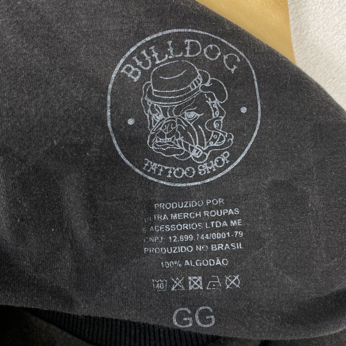 Vintage Bulldog Tattoo Shop Graphic Tee Black Size GG Large XL Size US XL / EU 56 / 4 - 6 Thumbnail