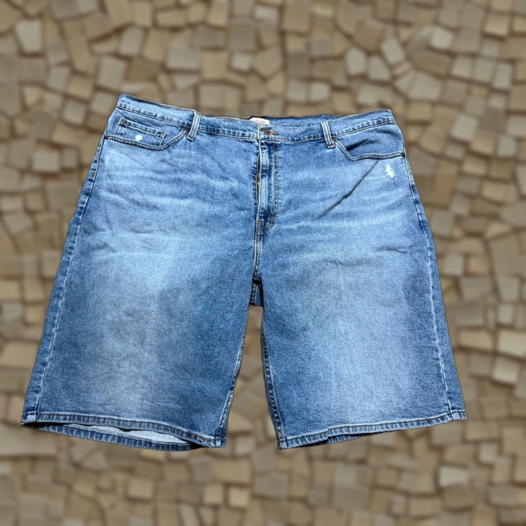 Levi's Levi's Shorts Men's W44 Jean Shorts Pockets Flat Front Bermuda Denim Cotton 5-Pocket Regular Blue Size US 44 / EU 60 - 1 Thumbnail