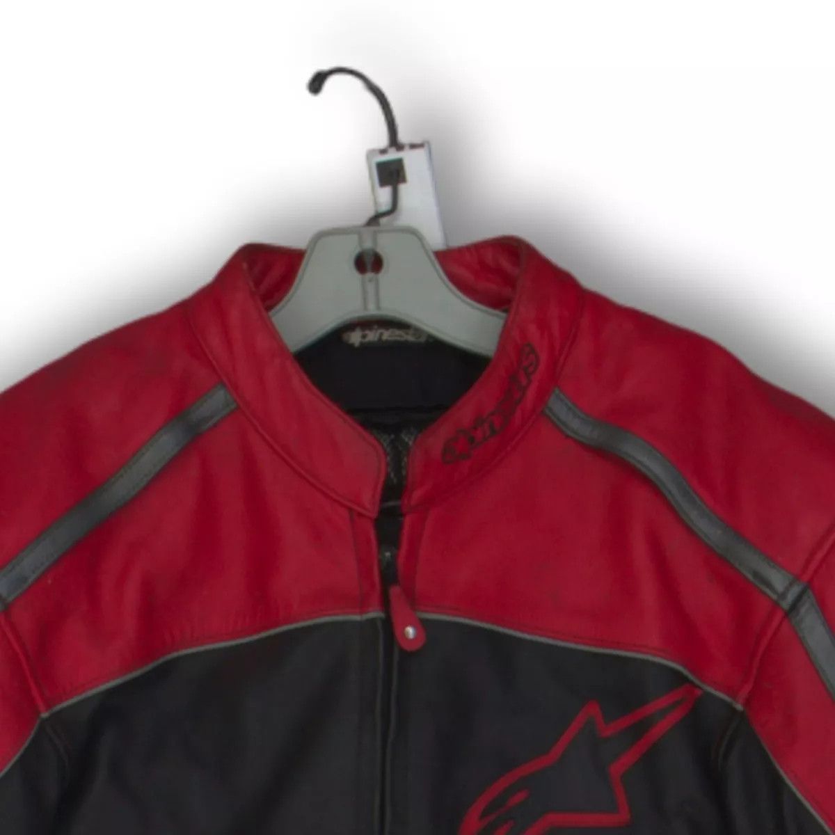 Alpinestars Alpinestars Red Black Cow Leather Motorcycle Mens Jacket Size US M / EU 48-50 / 2 - 3 Thumbnail