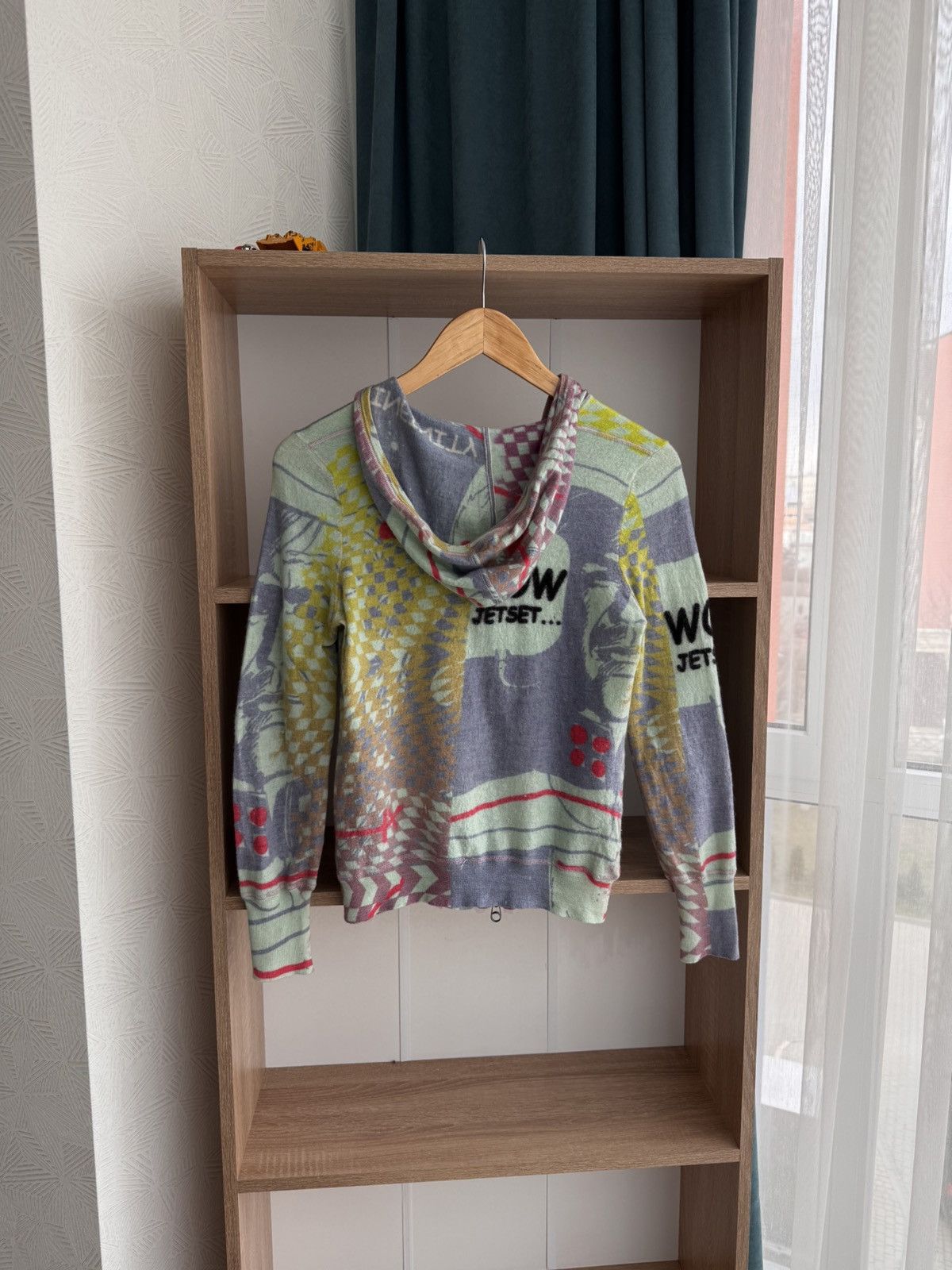 JET SET × Vintage Vintage Jet Set Multilogo Cashmere Luxury RiRi Zip Hoodie Size US S / EU 44-46 / 1 - 5 Thumbnail