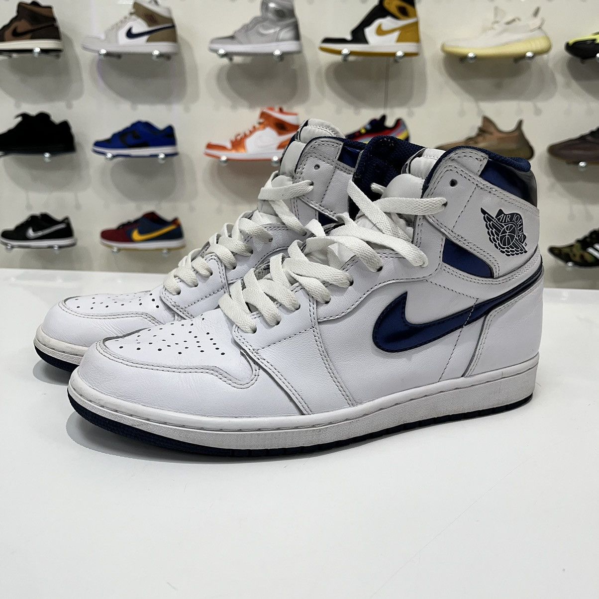 Nike Air Jordan 1 Retro Metallic Navy (2016) Size US 10 / EU 43 - 2 Thumbnail