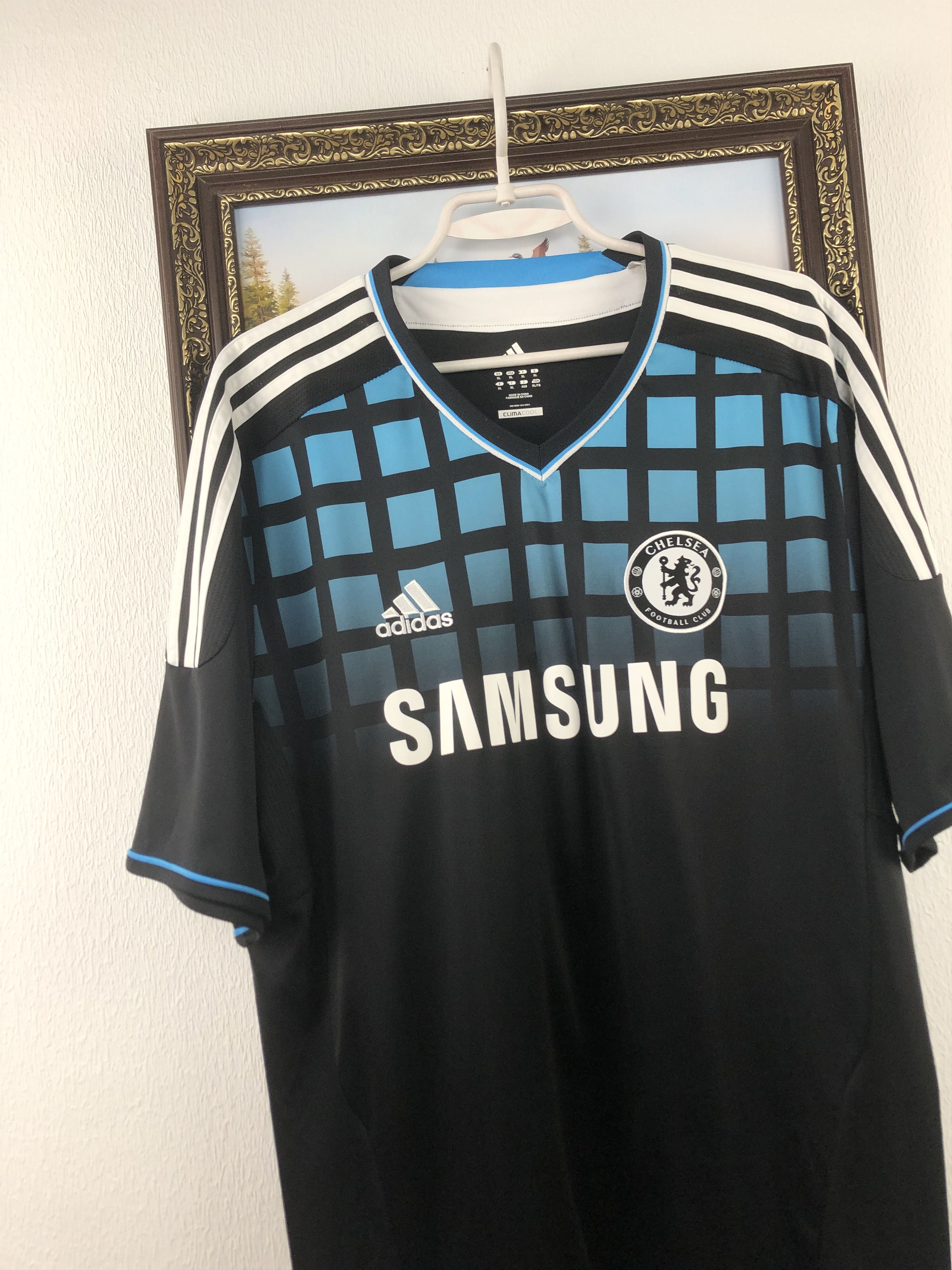 Adidas Chelsea Away football shirt 2011 Soccer Adidas Jersey Trikot Size US XL / EU 56 / 4 - 3 Thumbnail