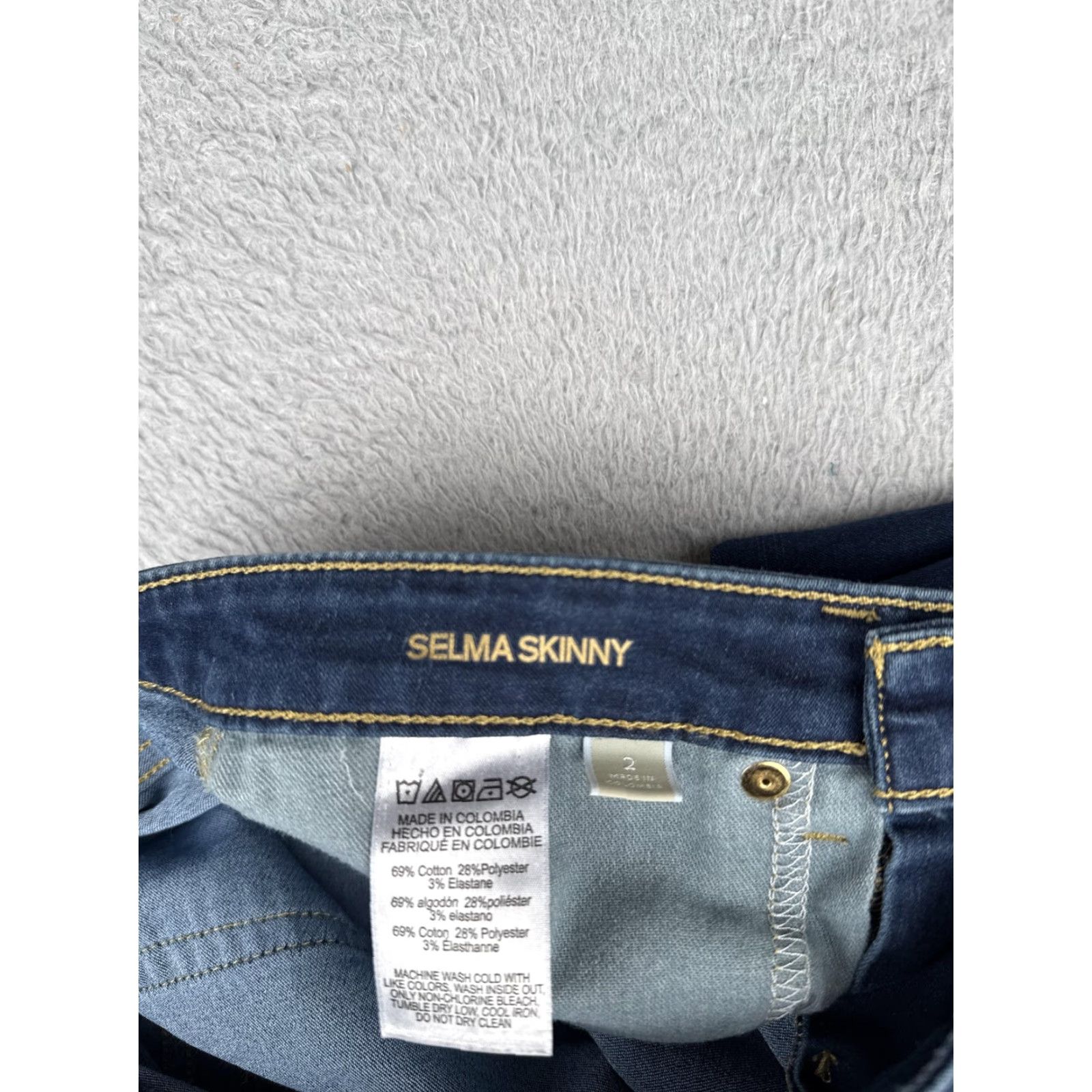 Michael Kors Michael Kors Selma Skinny Jeans Womens 2 Blue Stretch Denim 5 Pocket Zip Fly Size 26" / US 2 / IT 38 - 7 Thumbnail