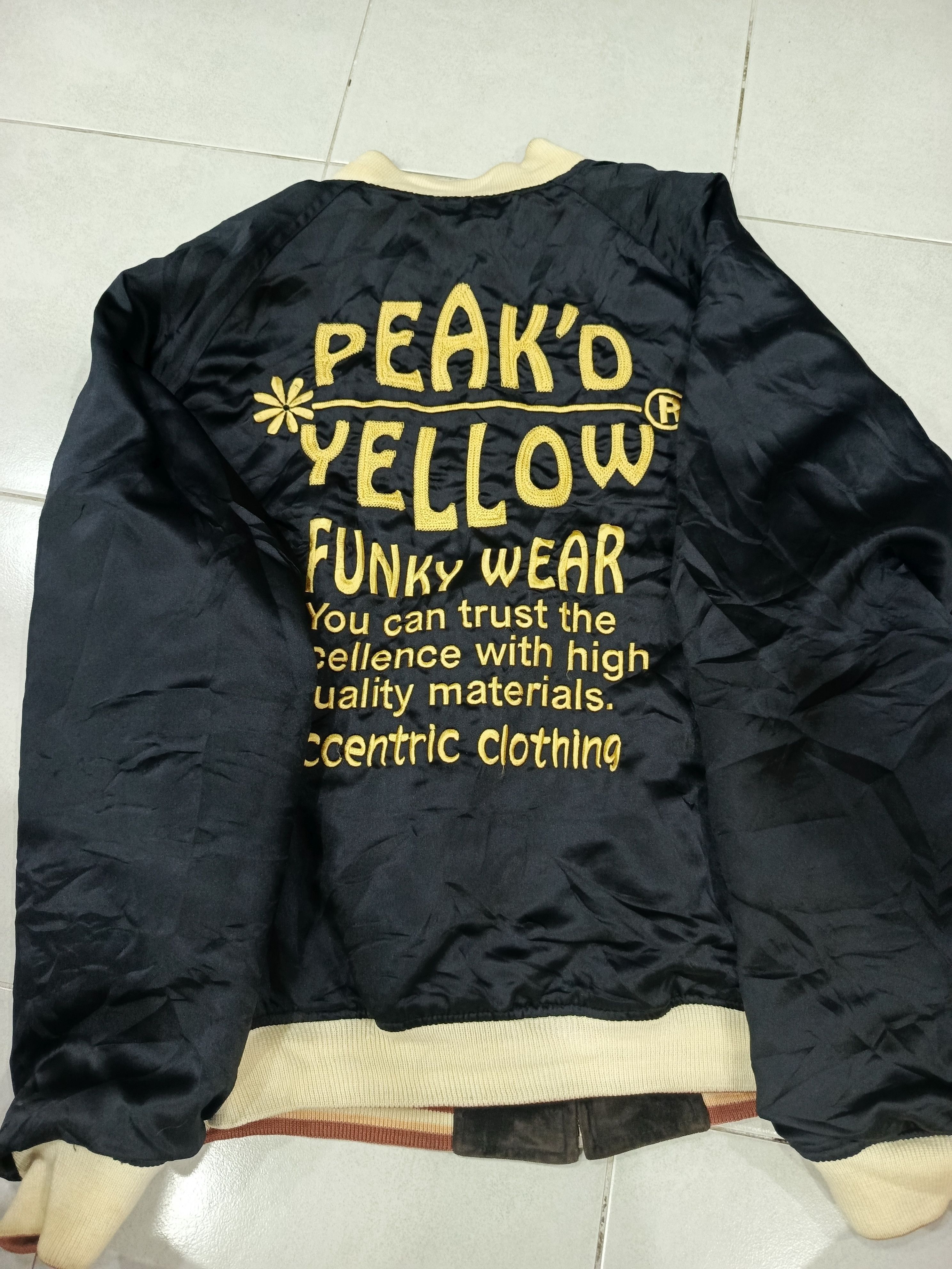 Vintage Peak'D Yellow Kiss My Tattoo Oiran Sukajan Yakuza Size US L / EU 52-54 / 3 - 8 Thumbnail