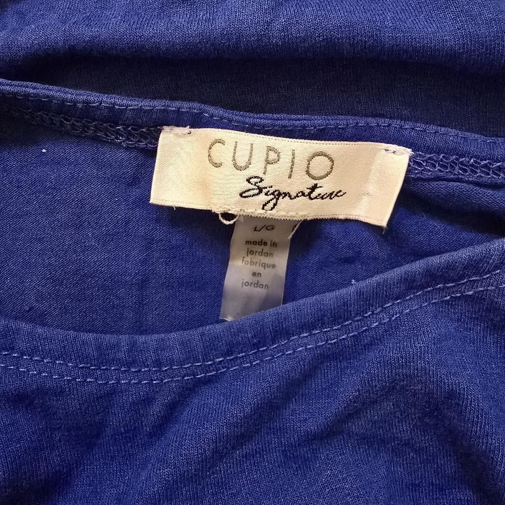 Designer Blue Basic Cupio Signature Short Sleeve Size L / US 10 / IT 46 - 6 Thumbnail