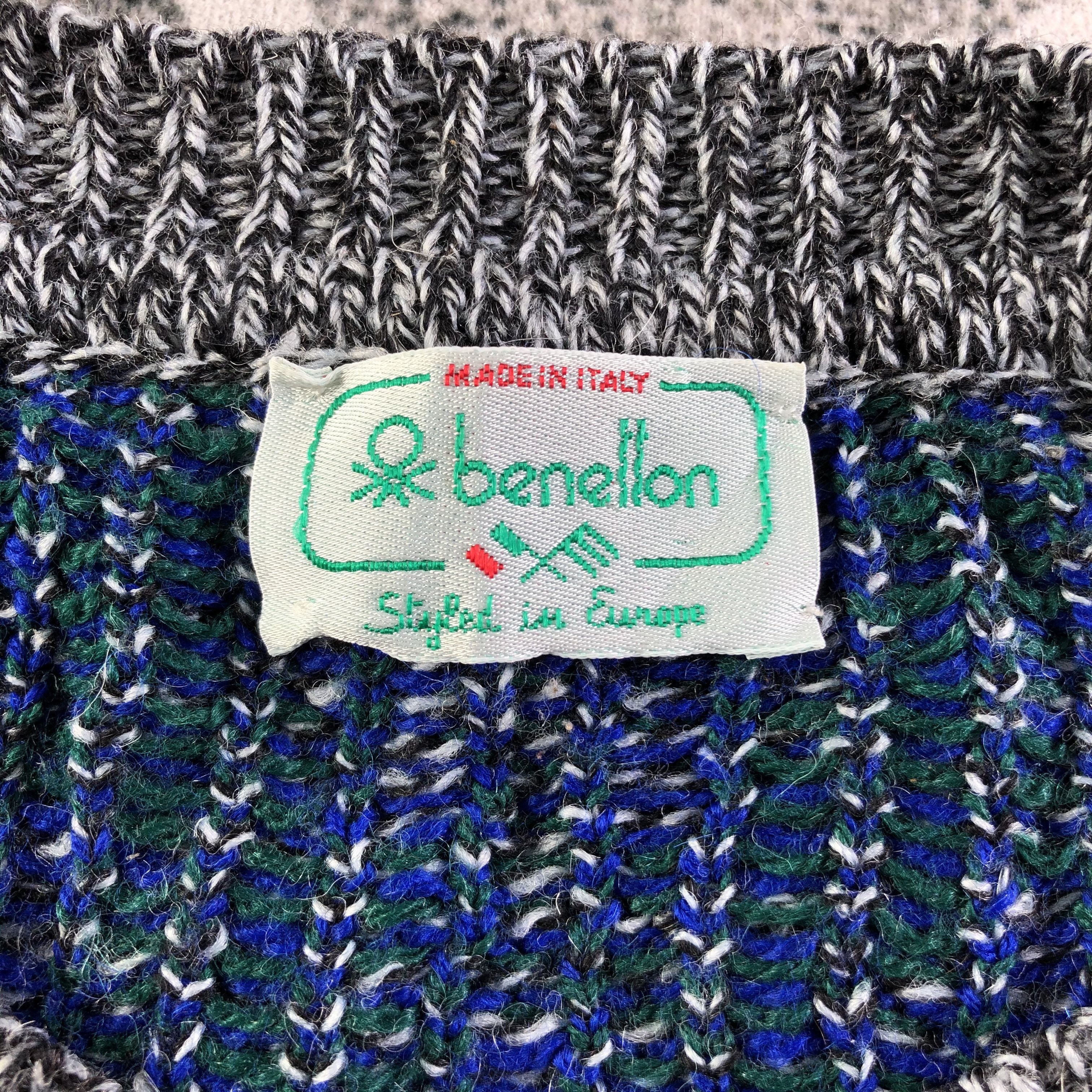 Benetton Vintage Benetton Knit Sweatshirt K1060 Size US M / EU 48-50 / 2 - 4 Thumbnail