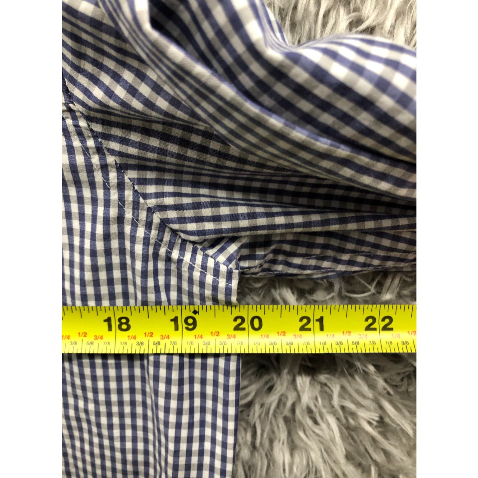 Kenneth Cole Kenneth Cole Shirt L Mens Blue Striped Long Sleeve Spread Collar Shirt Size US L / EU 52-54 / 3 - 4 Thumbnail
