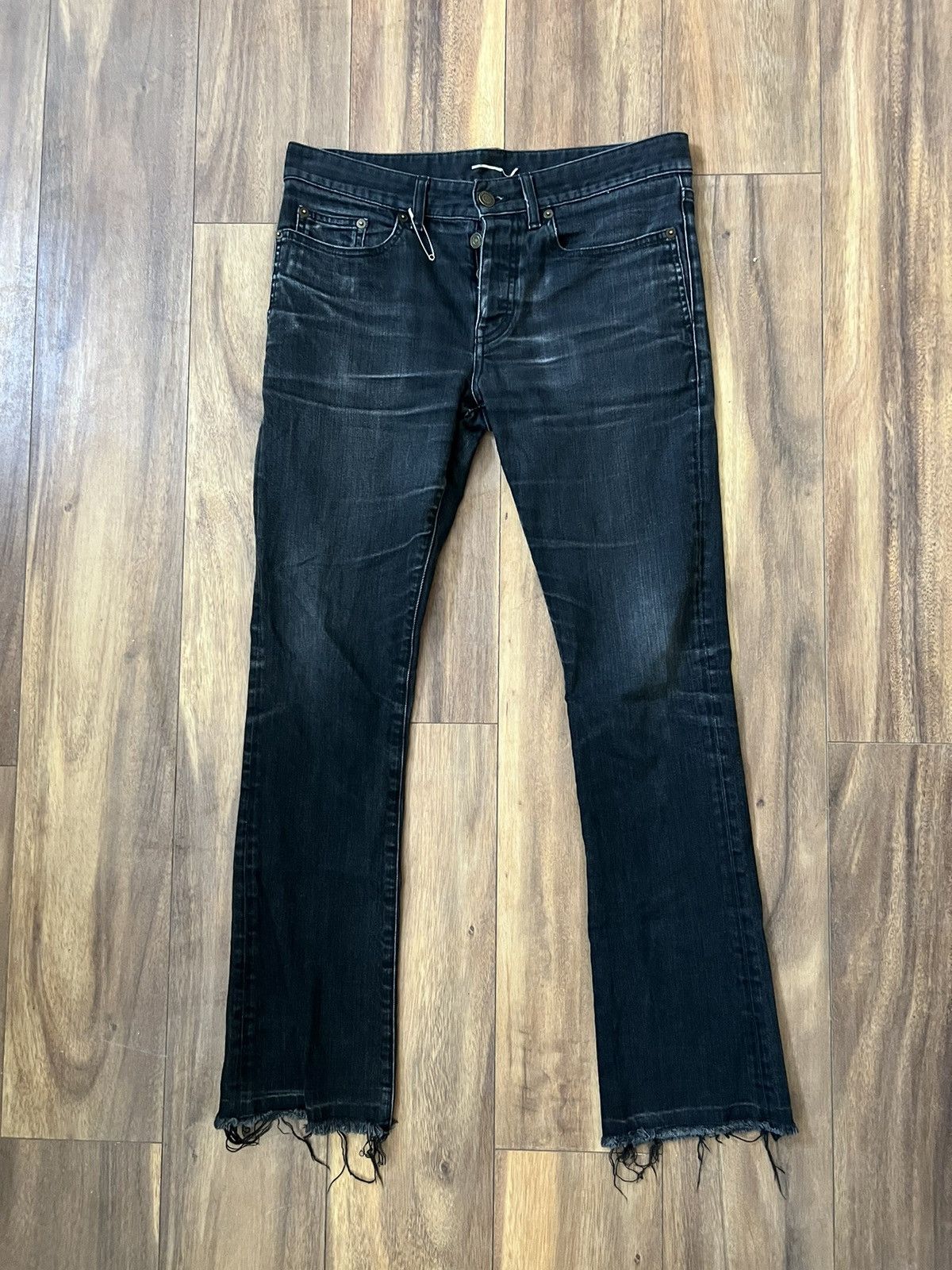 Saint Laurent Paris Saint Laurent Paris d17 bootcut jeans | Grailed