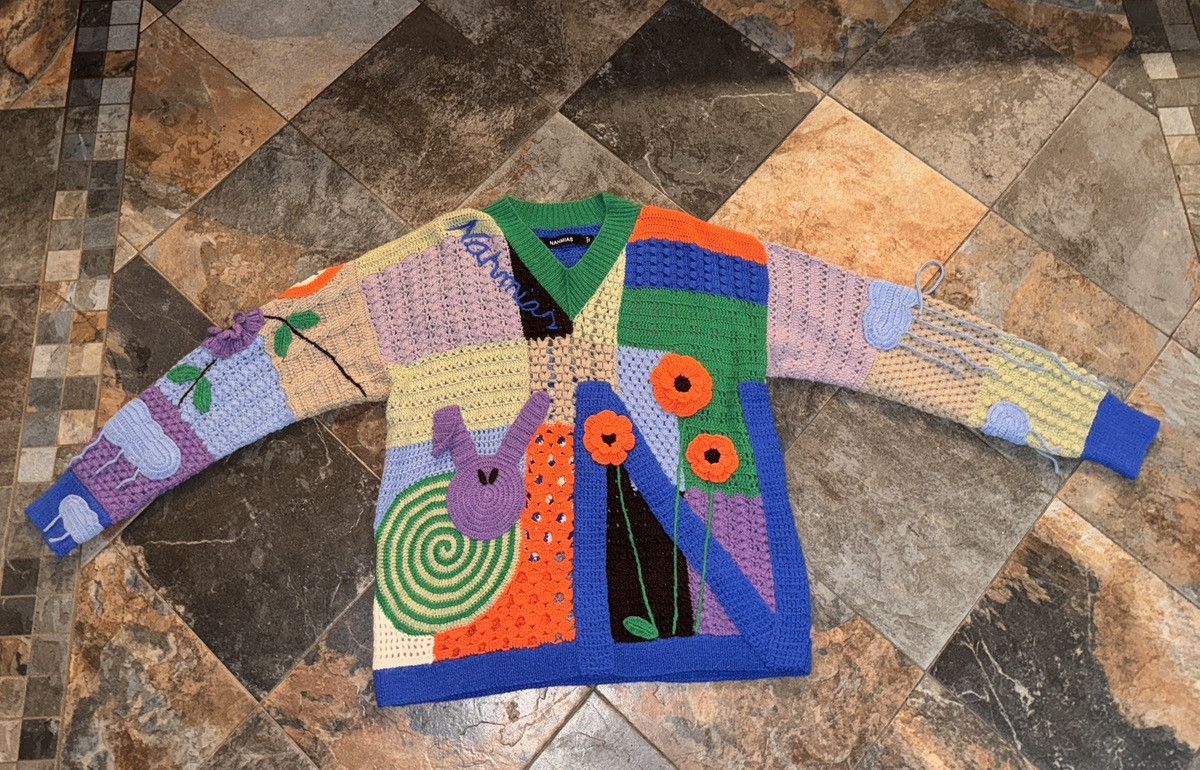 Nahmias Nahmias 420 Quilt Sweater Size US M / EU 48-50 / 2 - 3 Thumbnail