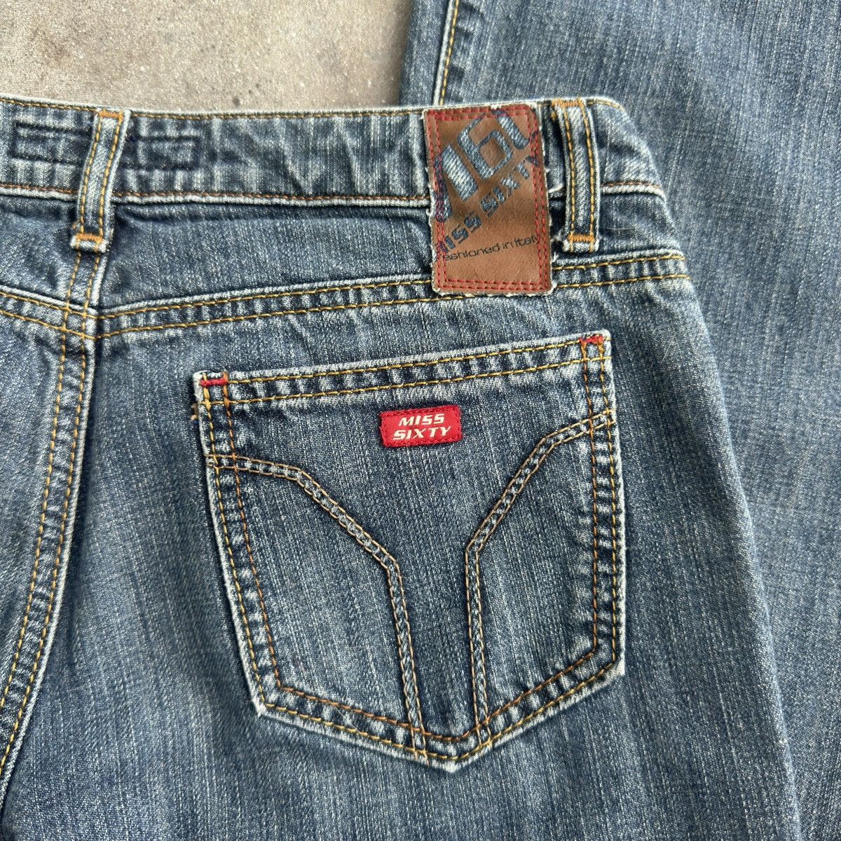 Japanese Brand × Miss Sixty × Vintage Miss Sixty Vintage Washed Flared Denim Jeans Size 29" - 6 Thumbnail