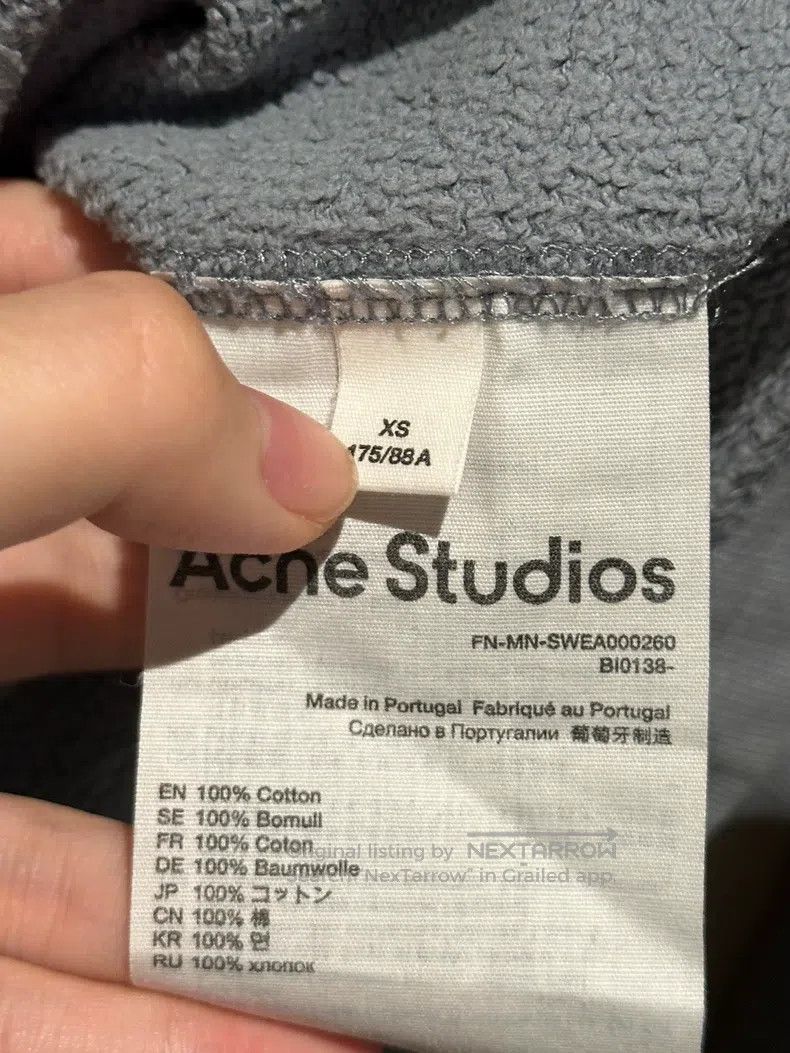 Acne Studios Acne Studios Logo Crewneck Sweatshirt, Misty Blue Size US XS / EU 42 / 0 - 4 Thumbnail