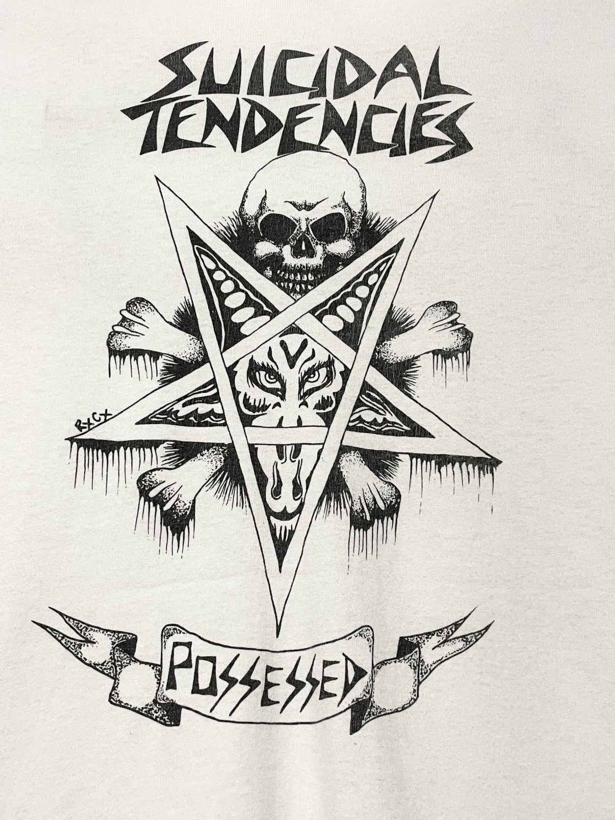 Vintage Vintage 90s Suicidal Tendencies ‘Possessed’ Og Skull Tshirt Size US M / EU 48-50 / 2 - 7 Thumbnail