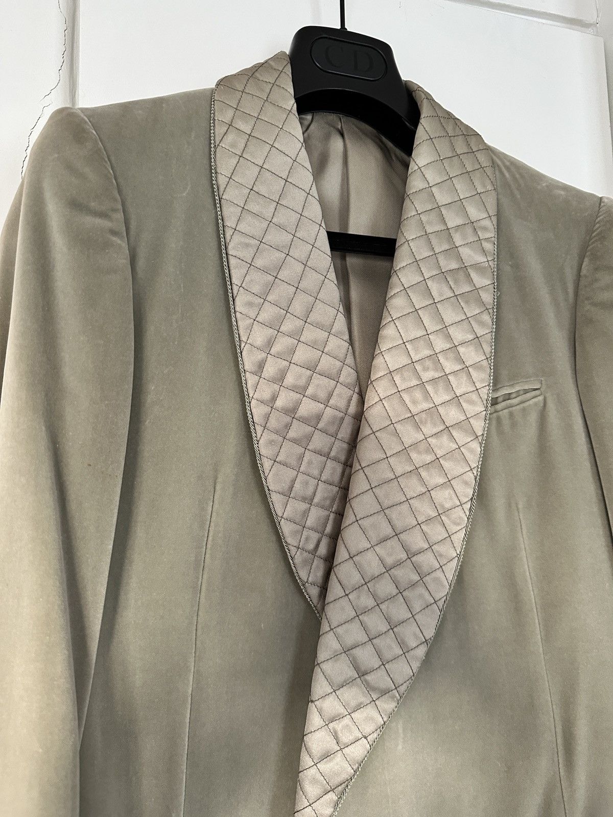 Gucci Gucci by Tom Ford sage velvet blazer Size 46R - 3 Thumbnail