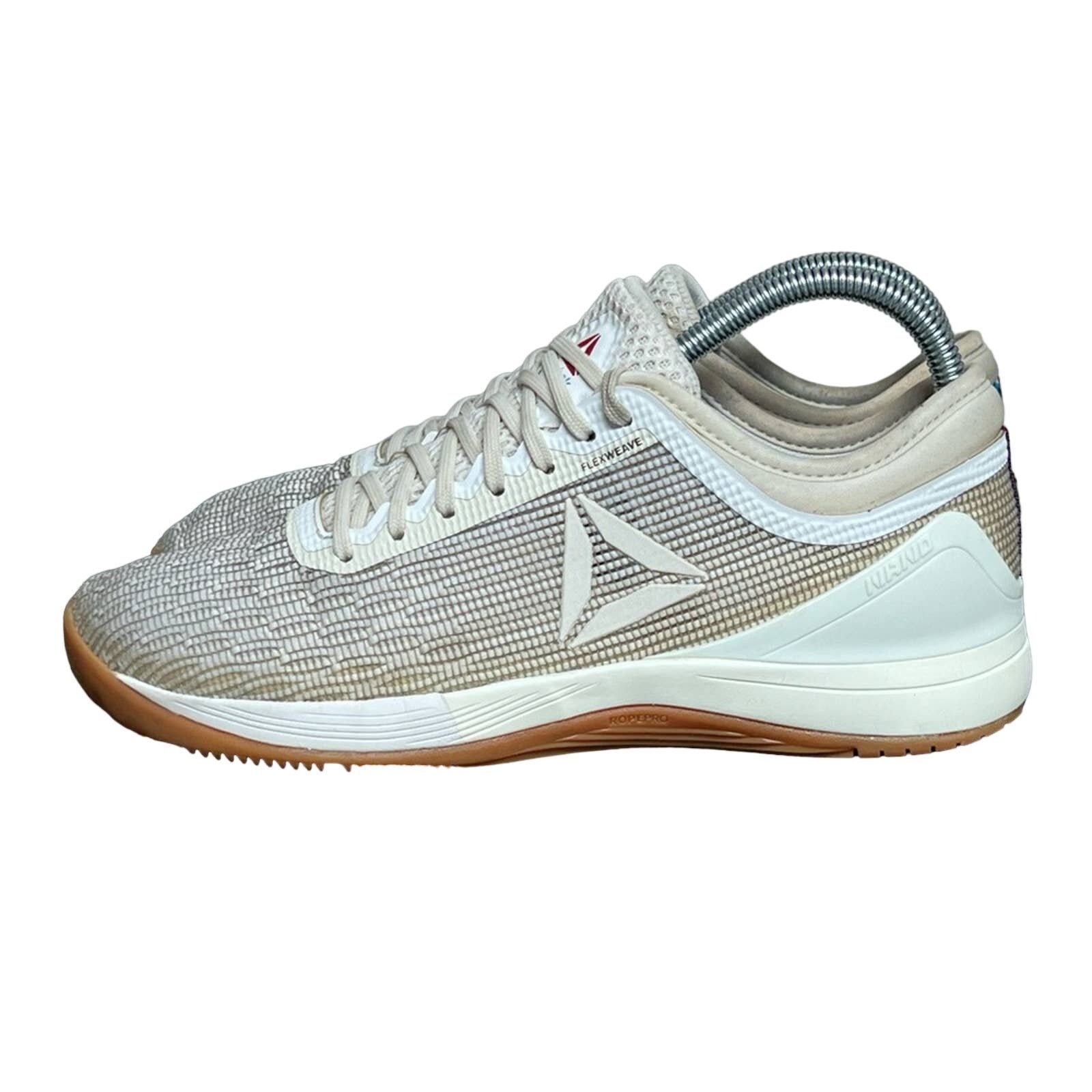 Reebok Reebok Womens Cross Fit Nano 8.0 White Beige Shoes SZ 8 NICE Size US 8 / IT 38 - 1 Thumbnail