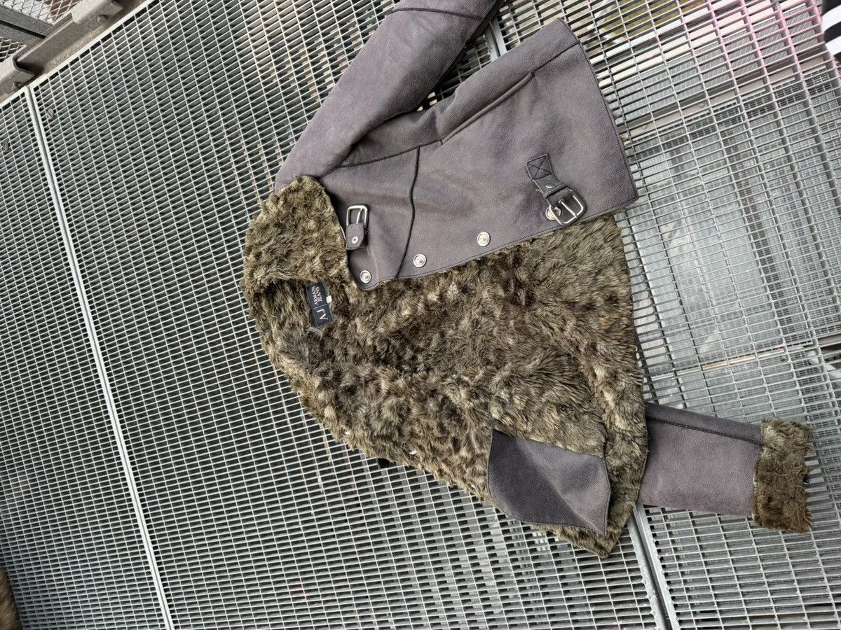 Armani Armani Jeans Suede Mohair Fuzzy Jacket Size S / US 4 / IT 40 - 9 Thumbnail