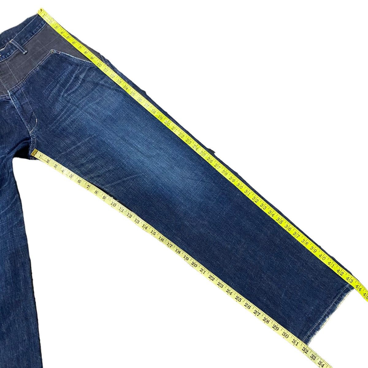 Japanese Brand Japanese Brand HIGHBROW Hybrid Denim Jeans Size US 32 / EU 48 - 18 Thumbnail