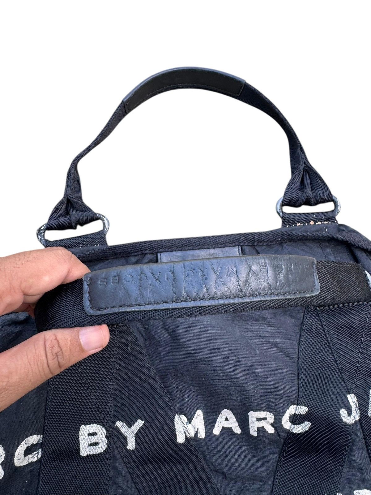 Marc Jacobs Fall 2011 Marc Jacob Tote Bag Printed Logo Black Size ONE SIZE - 4 Thumbnail