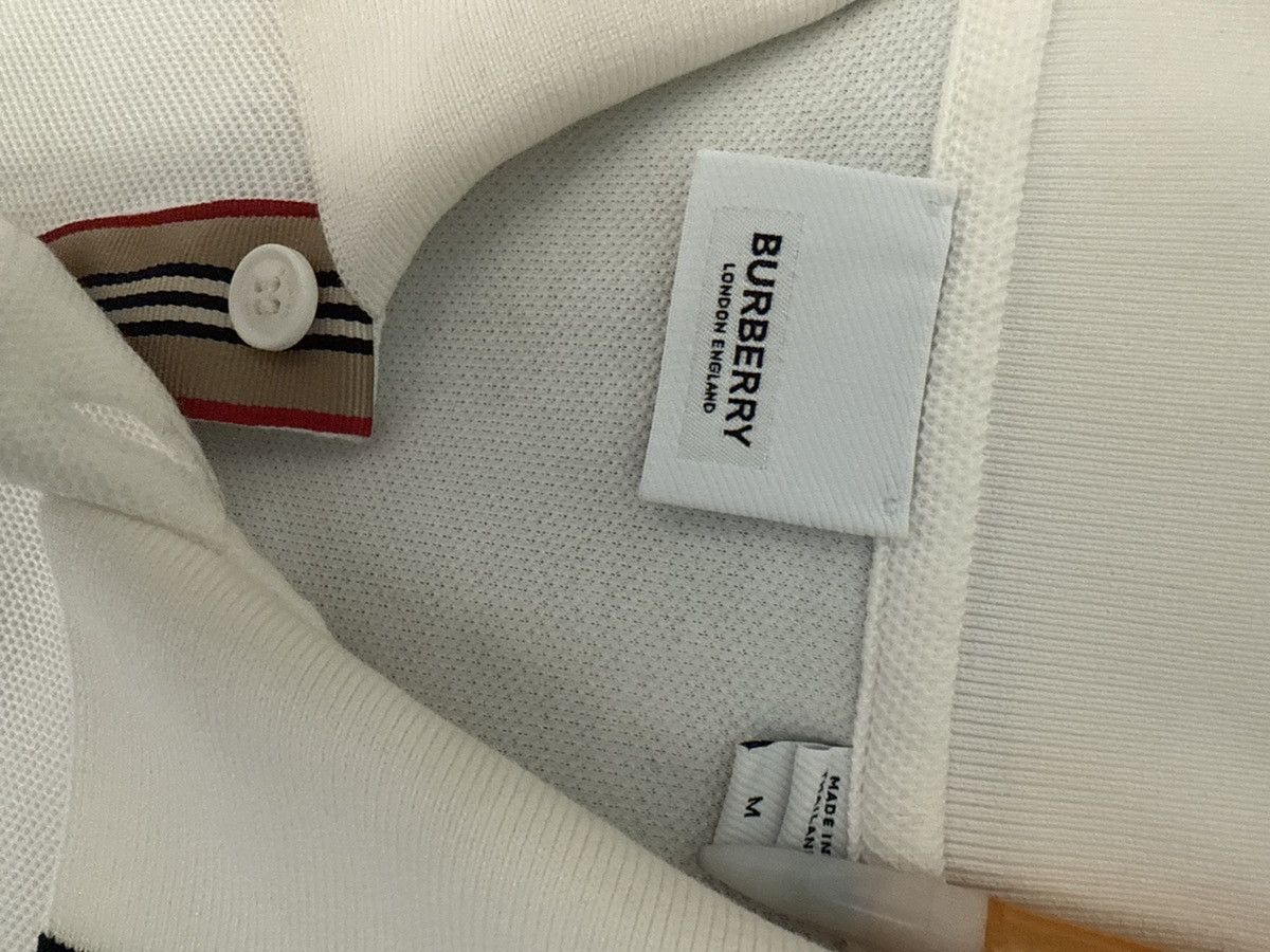 Burberry Burberry TB Logo Polo White Shirt Size US M / EU 48-50 / 2 - 3 Thumbnail